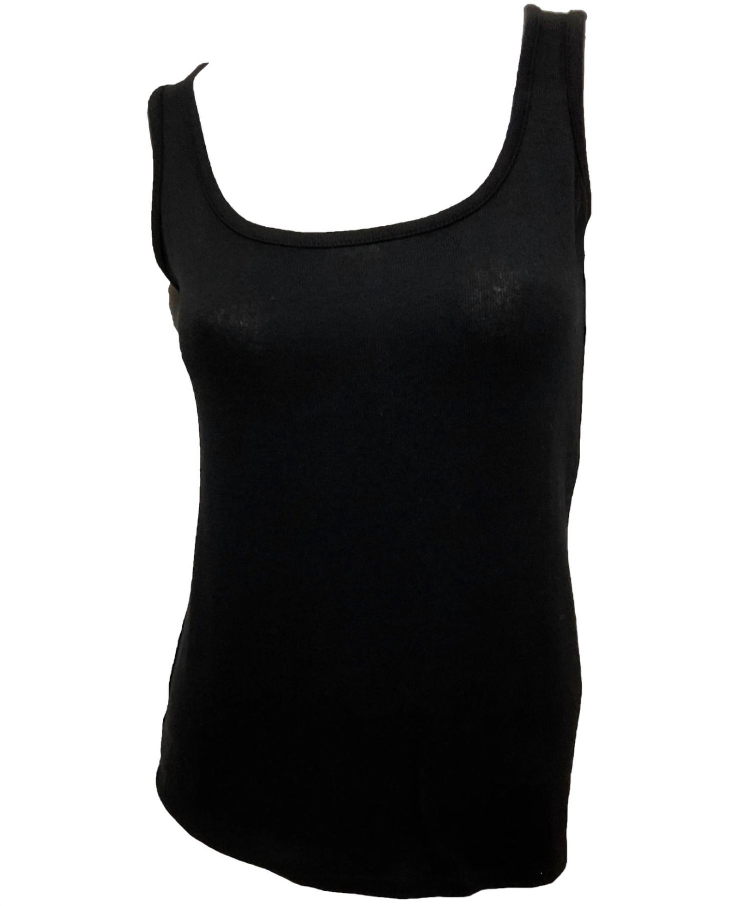 Solid Tank Top In Black