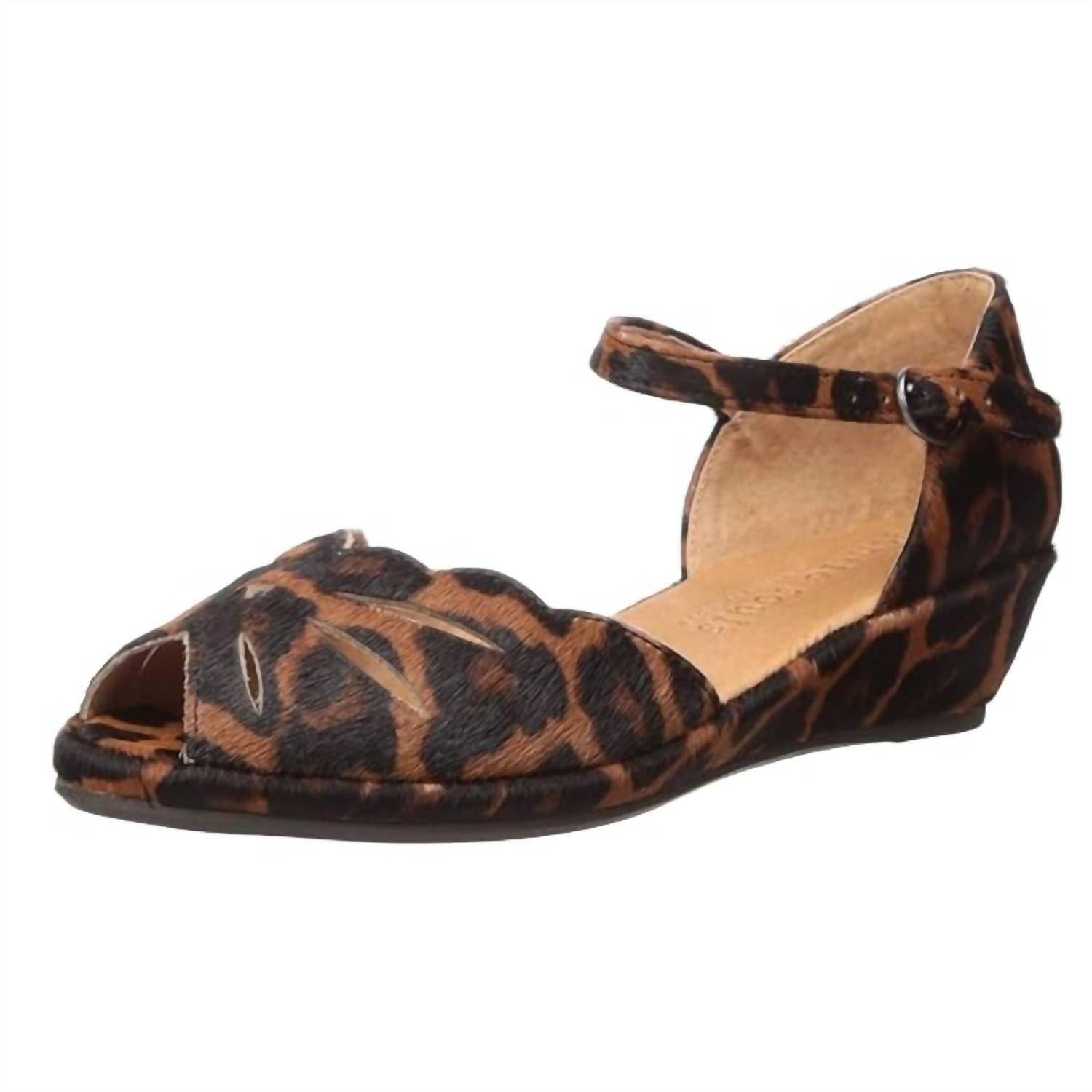 Women's Lily Moon Wedge Sandal In Brown Multi 7760599253052