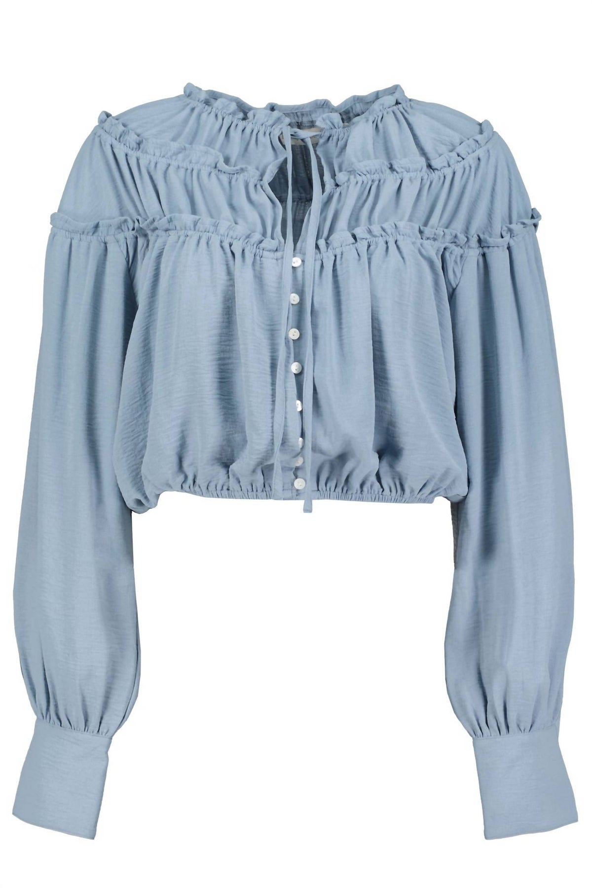 Ultra Violet Boho Canyon Top In Azul