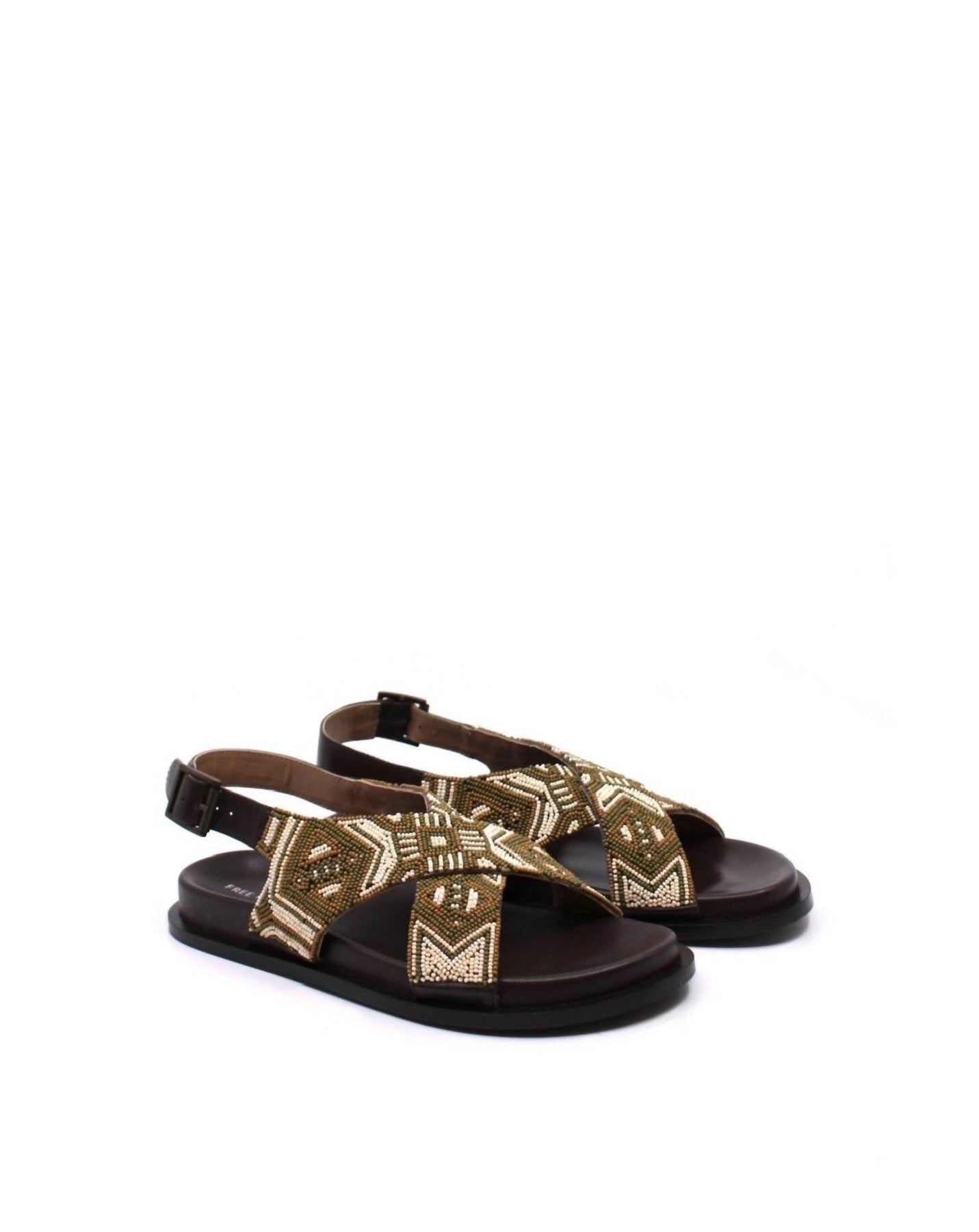 Women's Mali Beaded Sandal In Neutral Multi 7690176462908