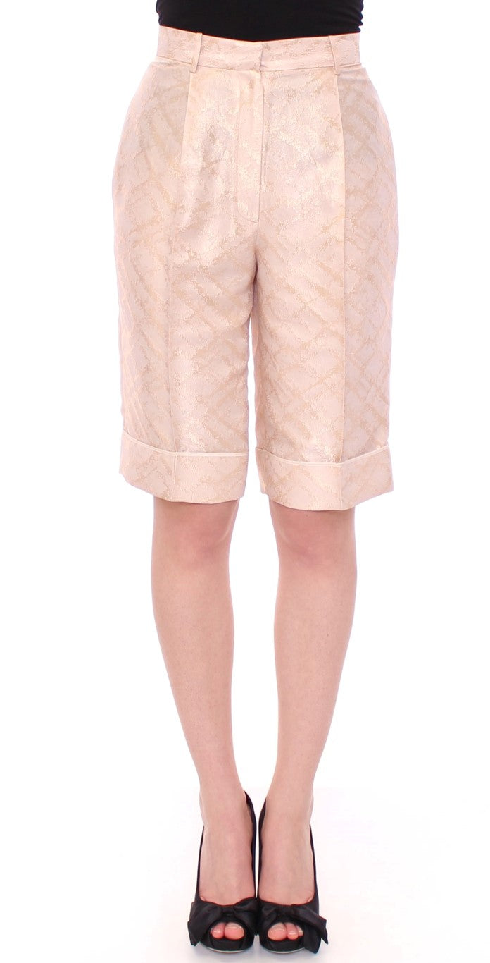 Zeyneptosun Brocade Above Knee Women's Shorts