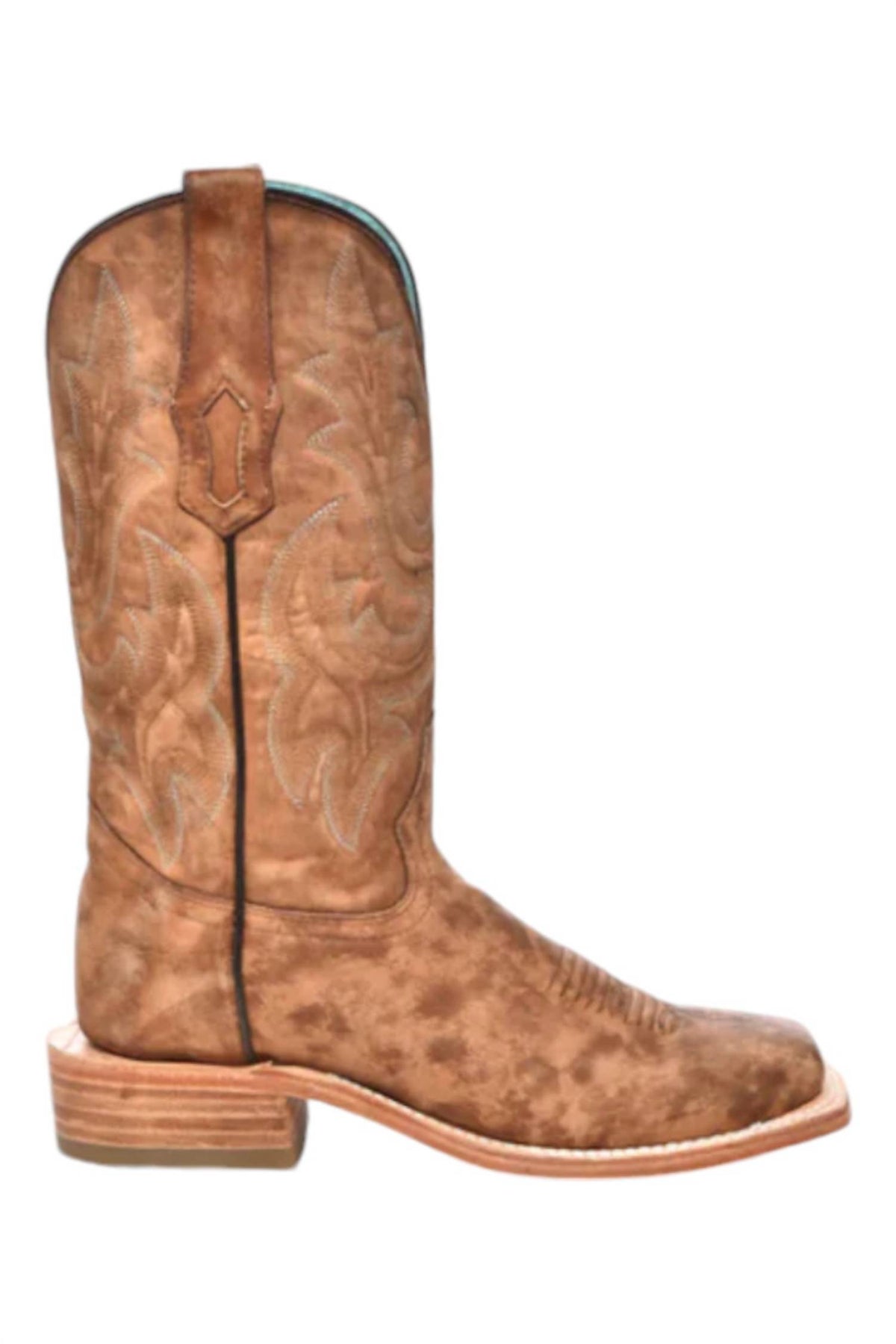 Women's Embroidery Cowboy Boots In Sand 7800759681084