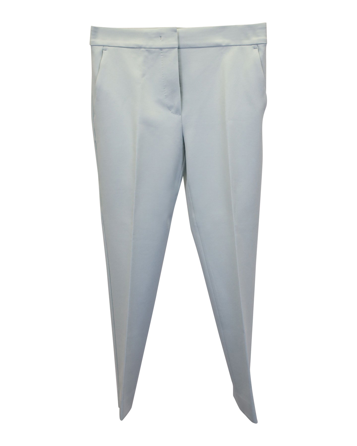 Max Mara Cropped Trousers in Mint Viscose