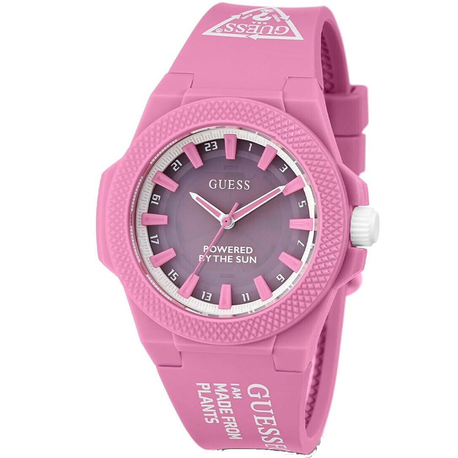 Guess Women's Outspoken Pink Dial Watch