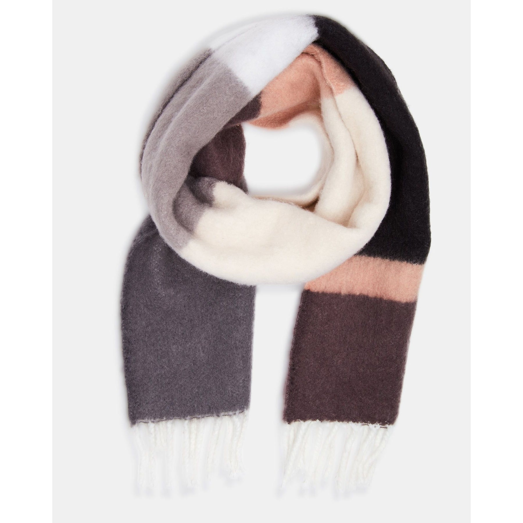 WOVEN STRIPED SCARF MULTI