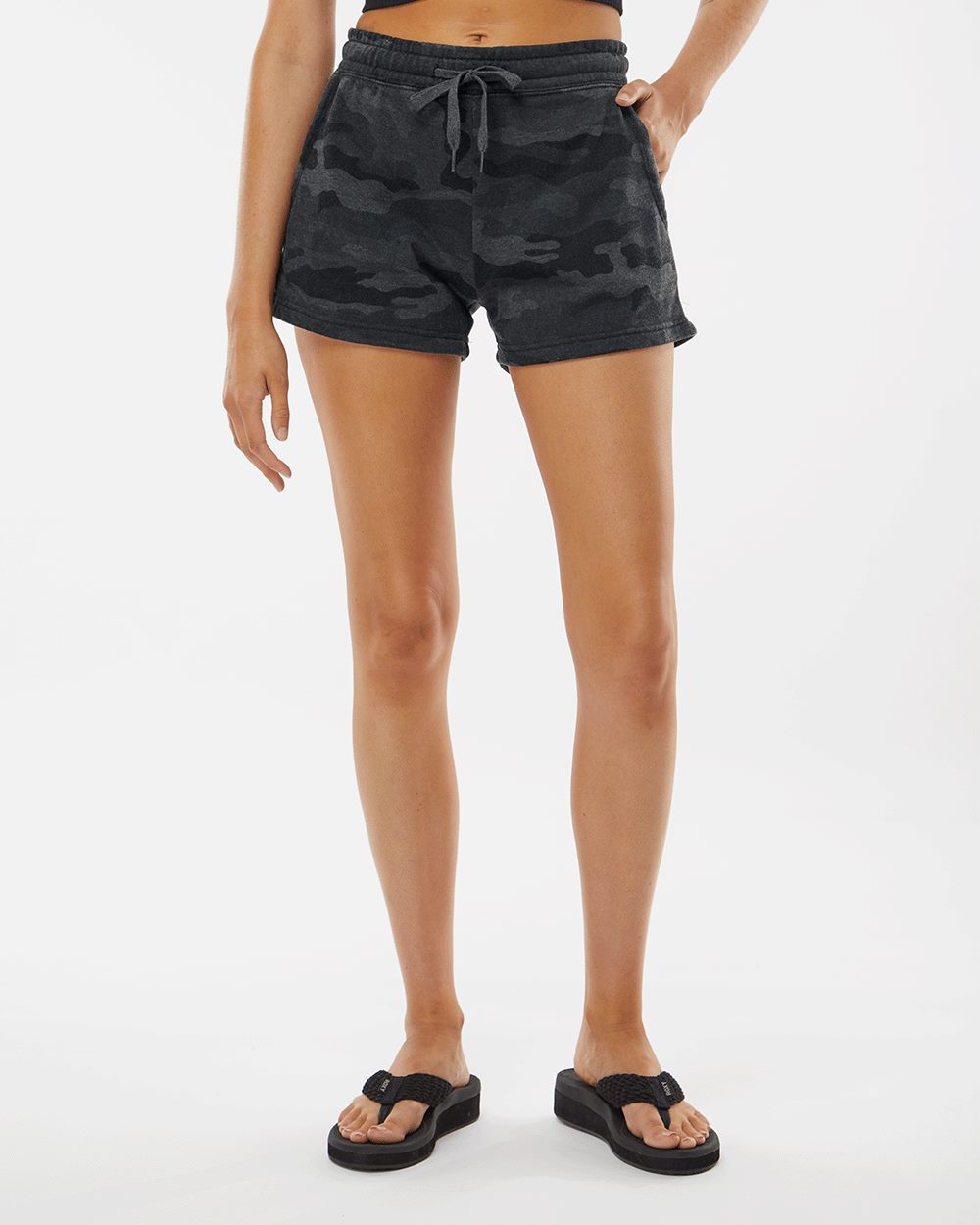 Independent Trading Co. Women's Lightweight California Wave Wash Sweatshorts
