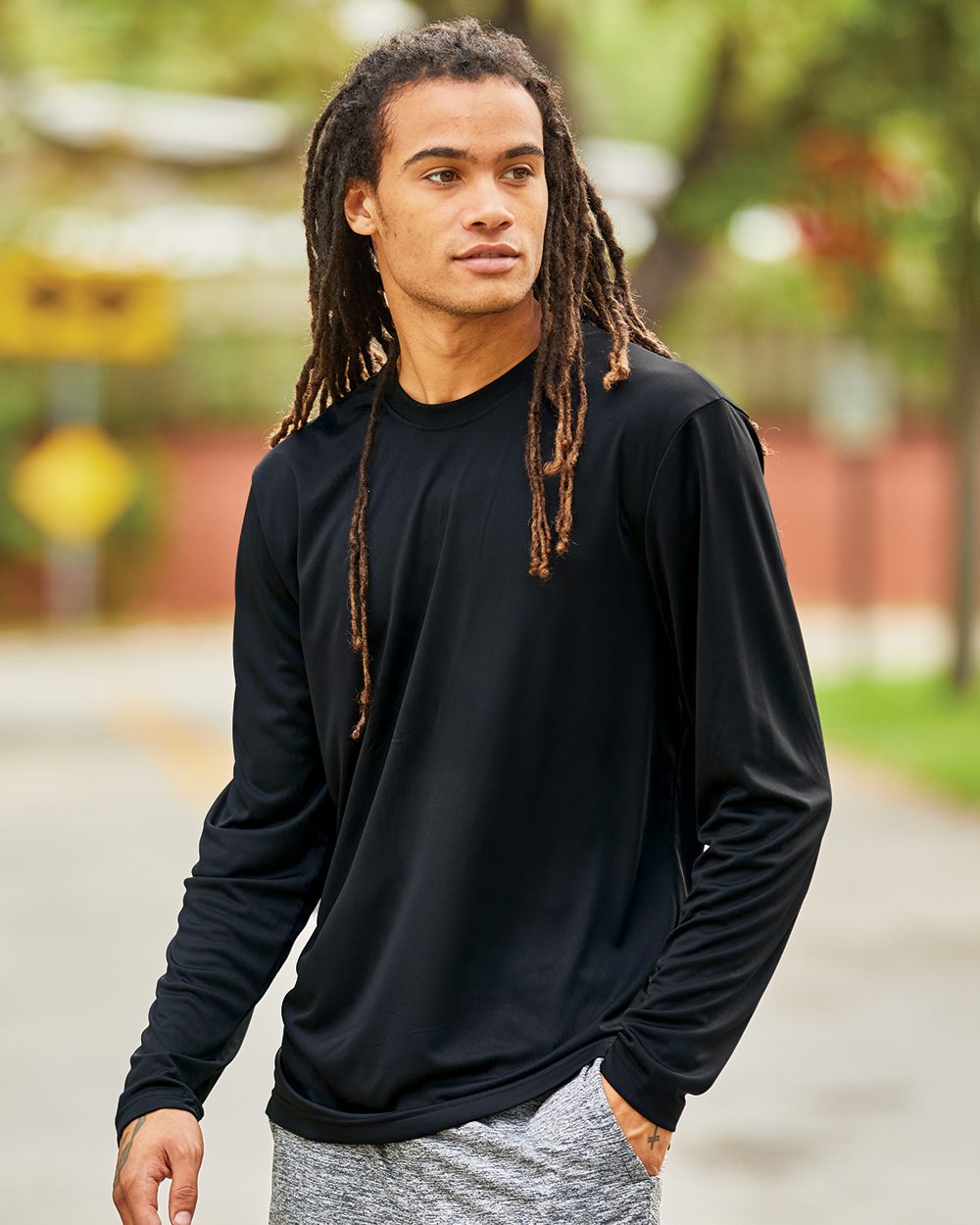 Hanes Men's Cool DRI Long Sleeve Performance T-Shirt