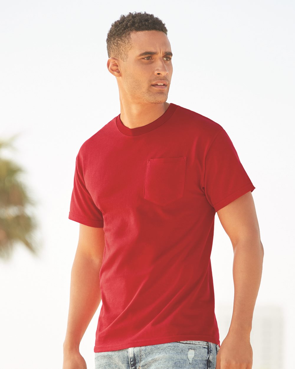 ALSTYLE Men's Heavyweight Pocket T-Shirt