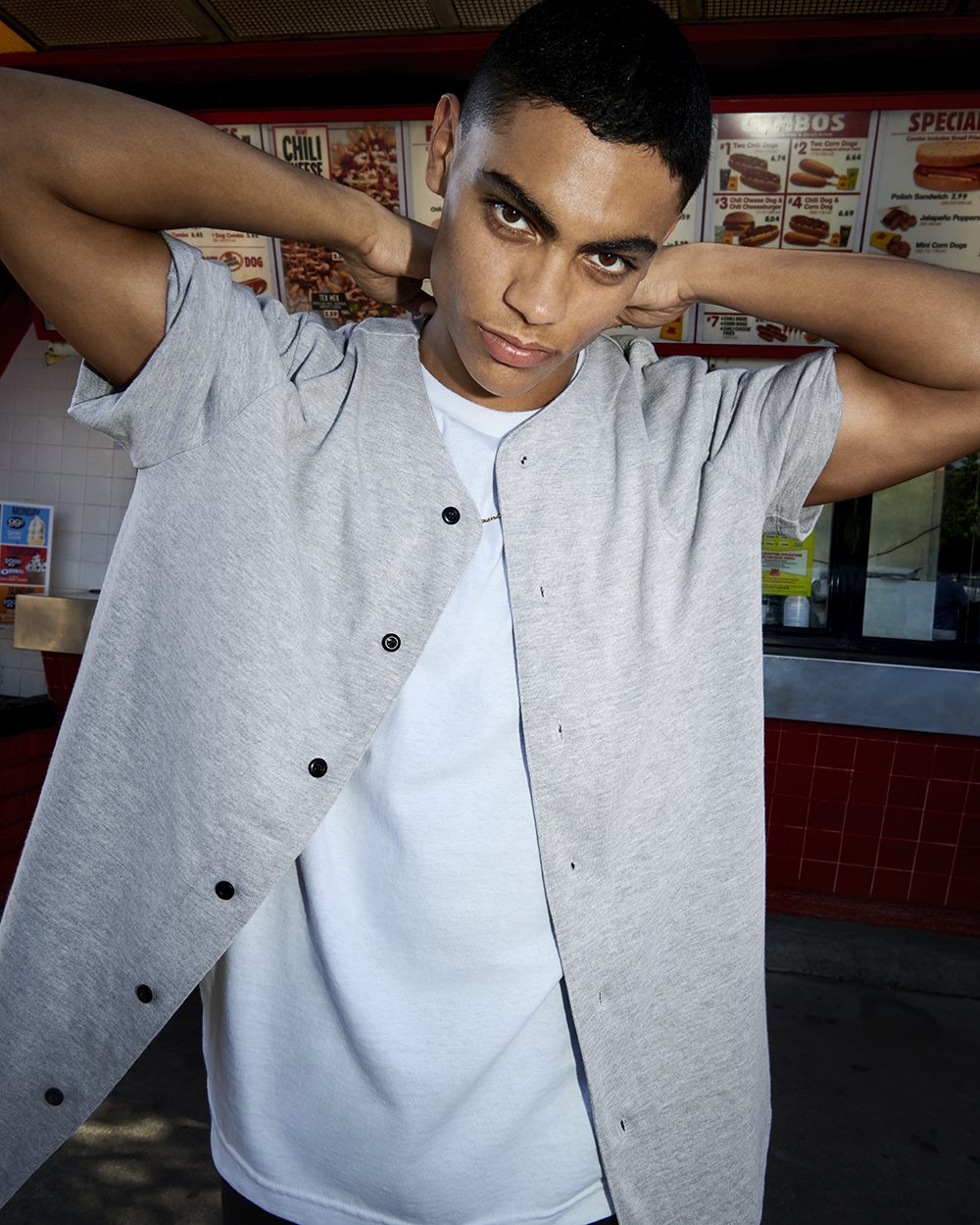 American Apparel Men's Thick Knit Baseball Jersey