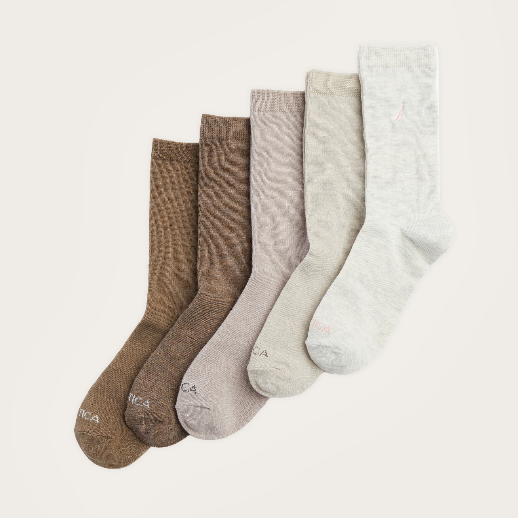 Nautica Womens Crew Dress Socks, 5-Pack 7258418905148