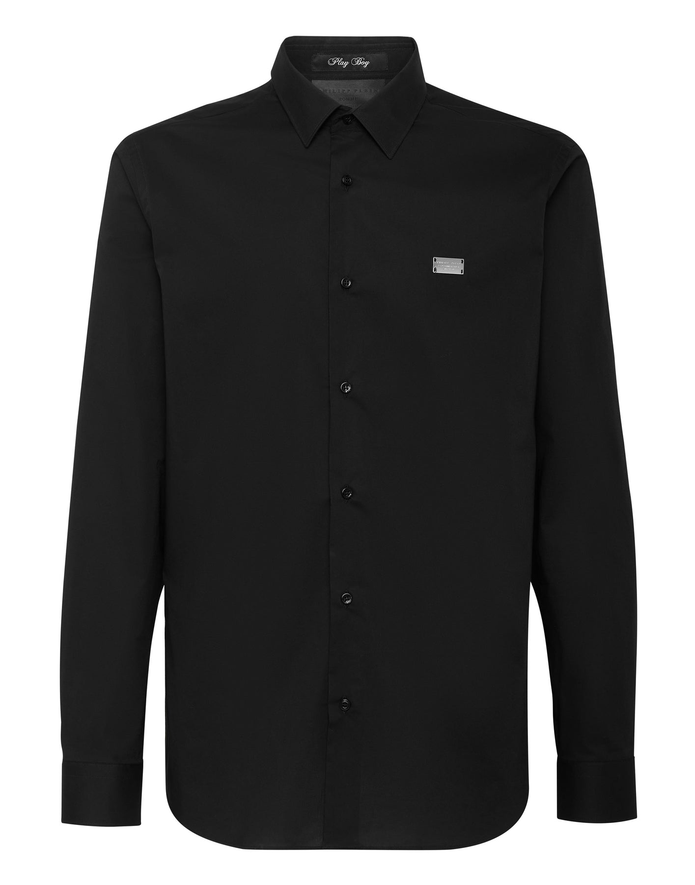 Cotton Shirt Playboy Cut LS Skull strass