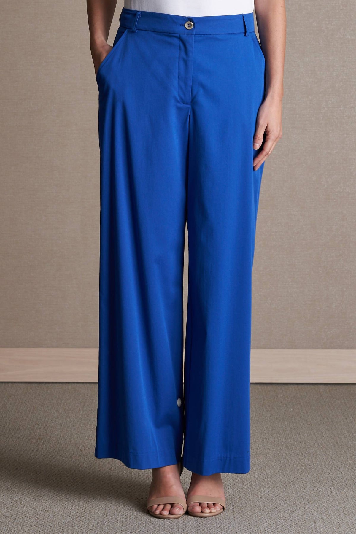 Relaxed Wide Leg Pant In Sapphire 7271674675260