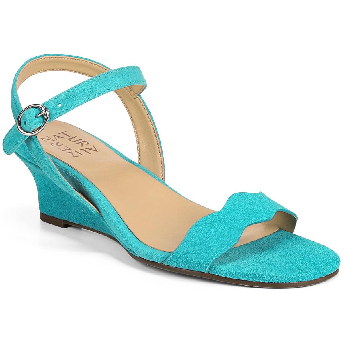 Lacey Leather Ankle Strap Wedge Sandals