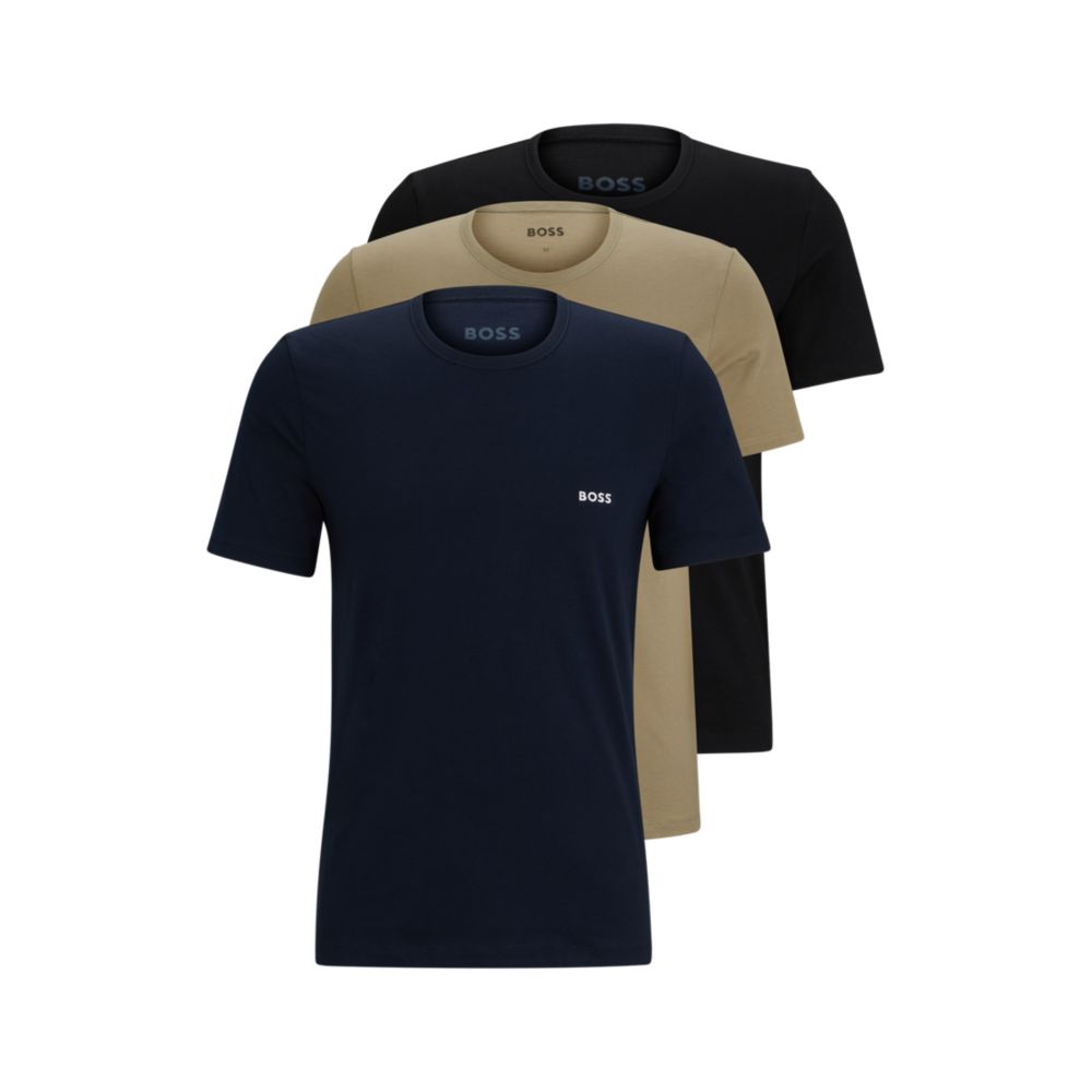 Three-pack of underwear T-shirts in cotton jersey
