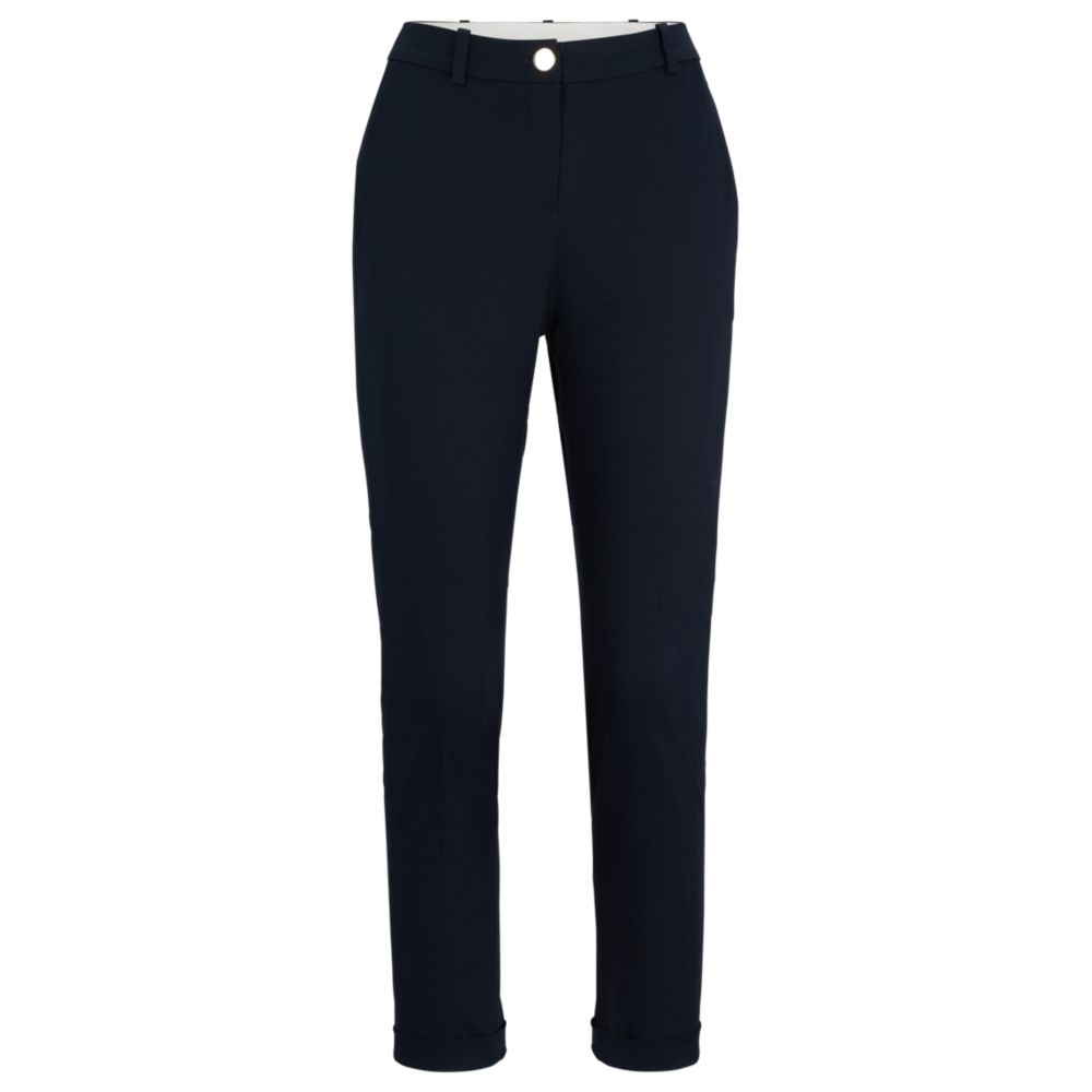 Regular-fit trousers in stretch-cotton twill 7581087236156