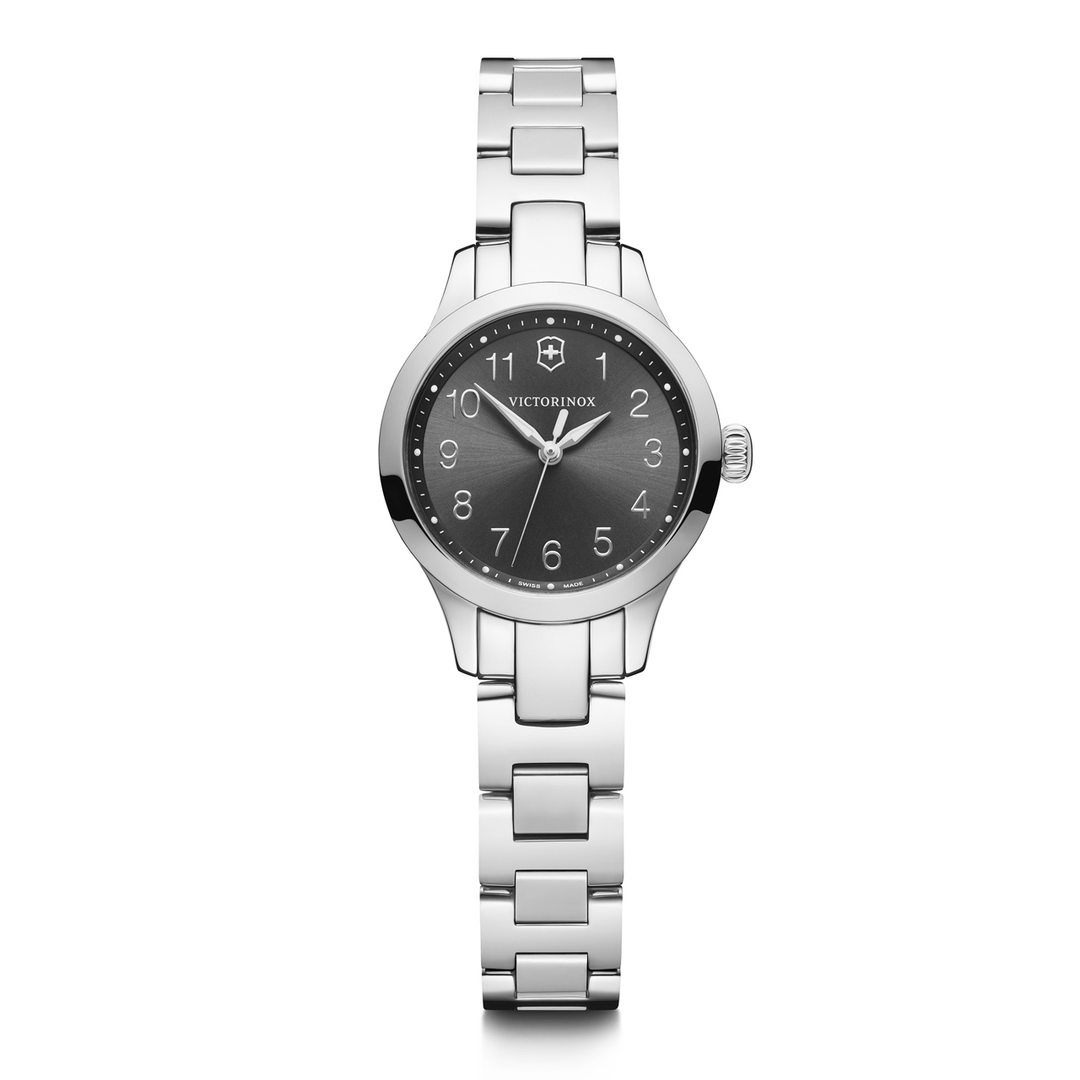 Victorinox Swiss Army Alliance XS Quartz Black Dial Steel Women's Watch 241839