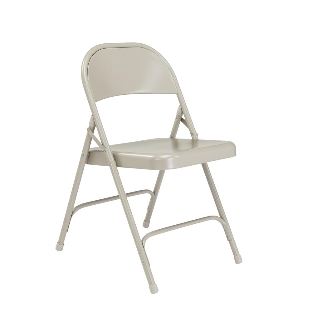 NPS 50 Series All-Steel Folding Chair, Grey (Pack of 4)