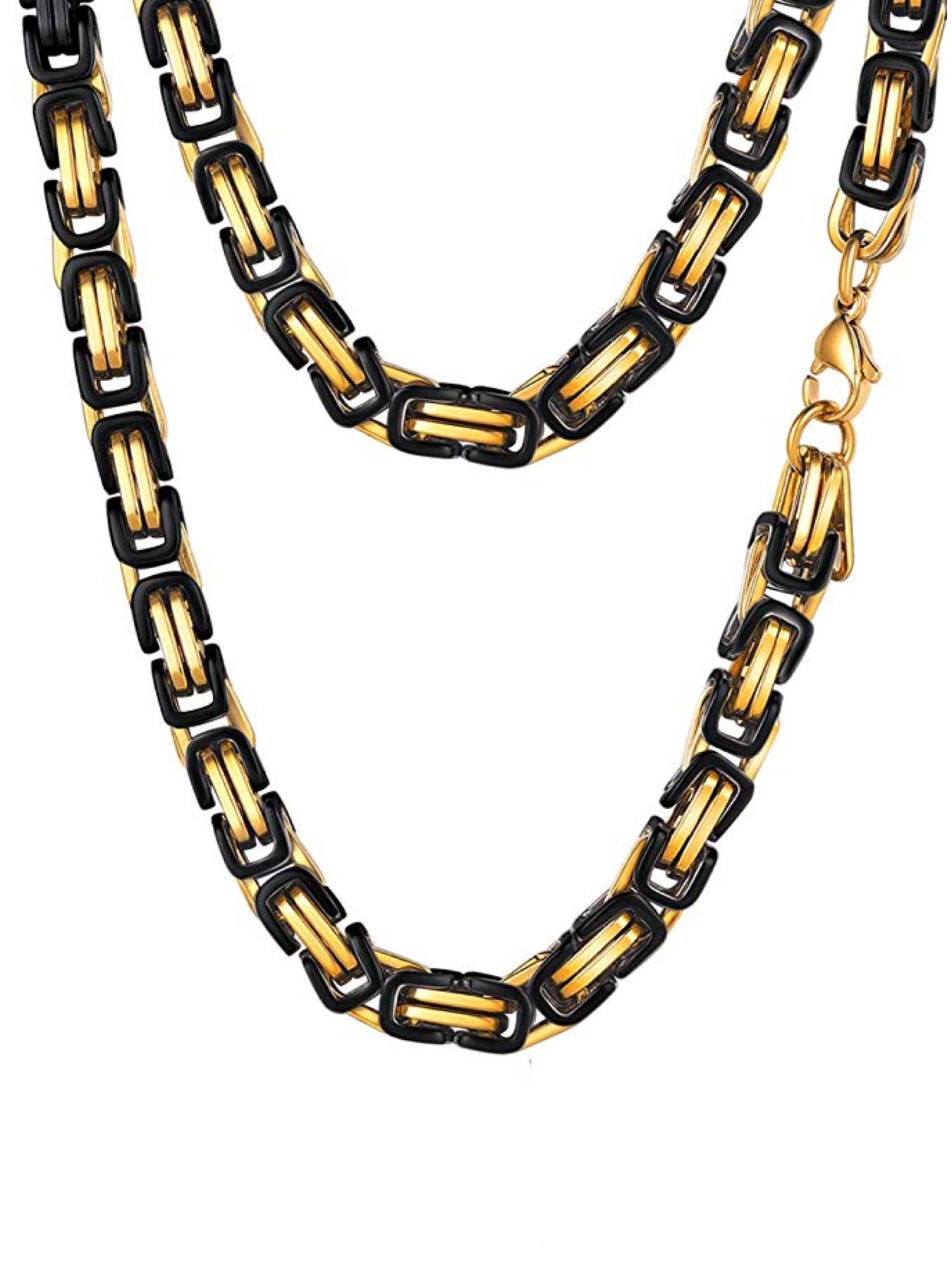 18k Gold & Black two Tone Necklace 7262169792572