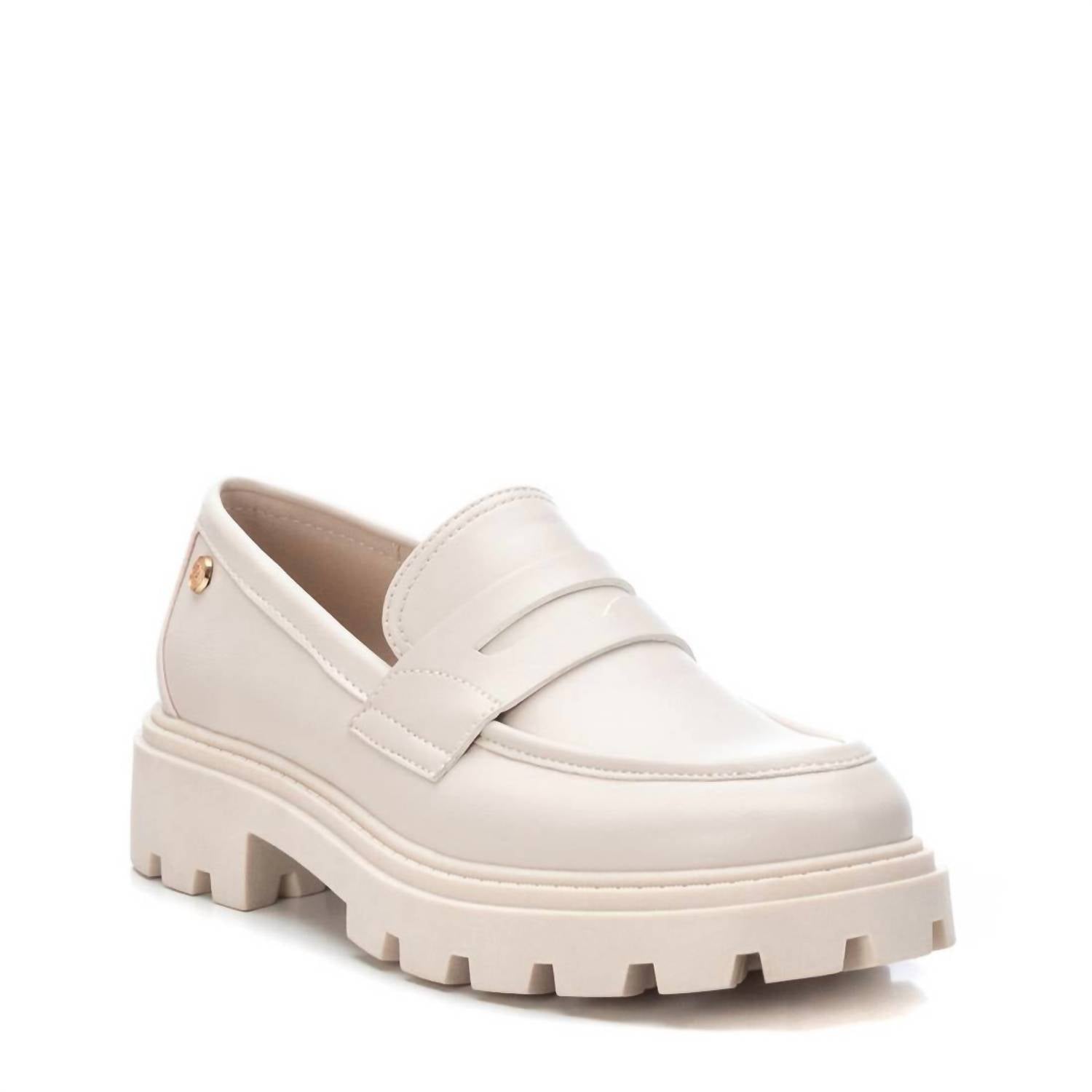 Women's Moccasins In Light Beige 7661069533244