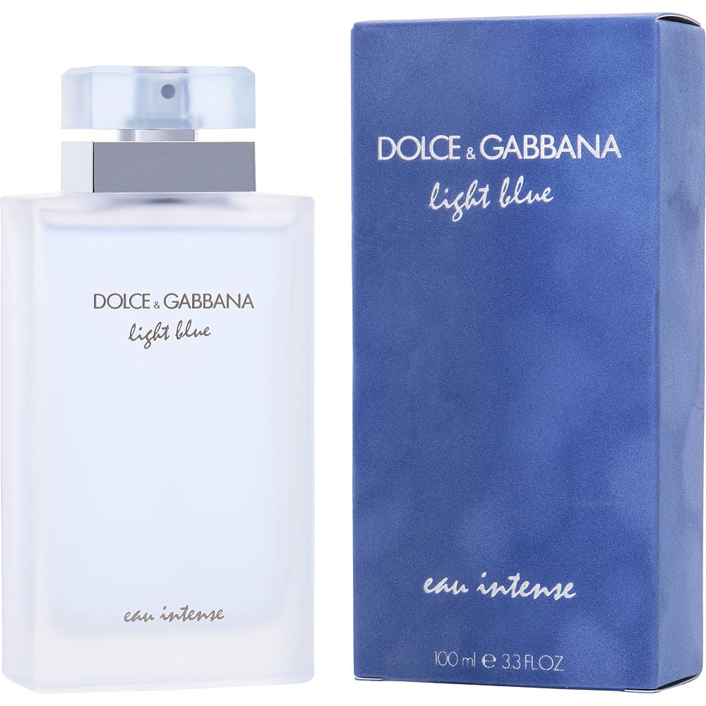 D & G Light Blue Eau Intense By Dolce & Gabbana Eau De Parfum Spray 3.3 Oz Women 7808580026428