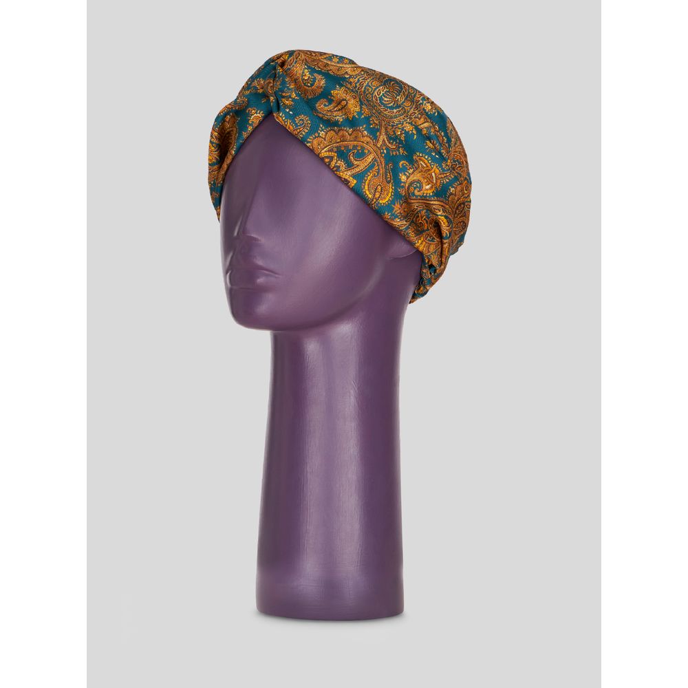 LEAFY PAISLEY CRÊPE DE CHINE HEADBAND 7826213208124