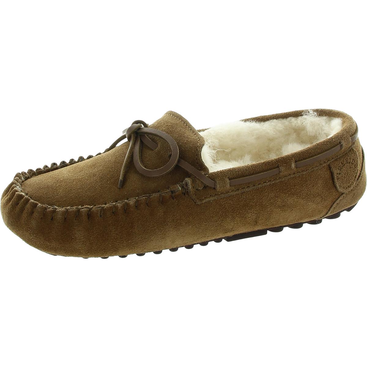 Padded Insole Suede Moccasin Slippers