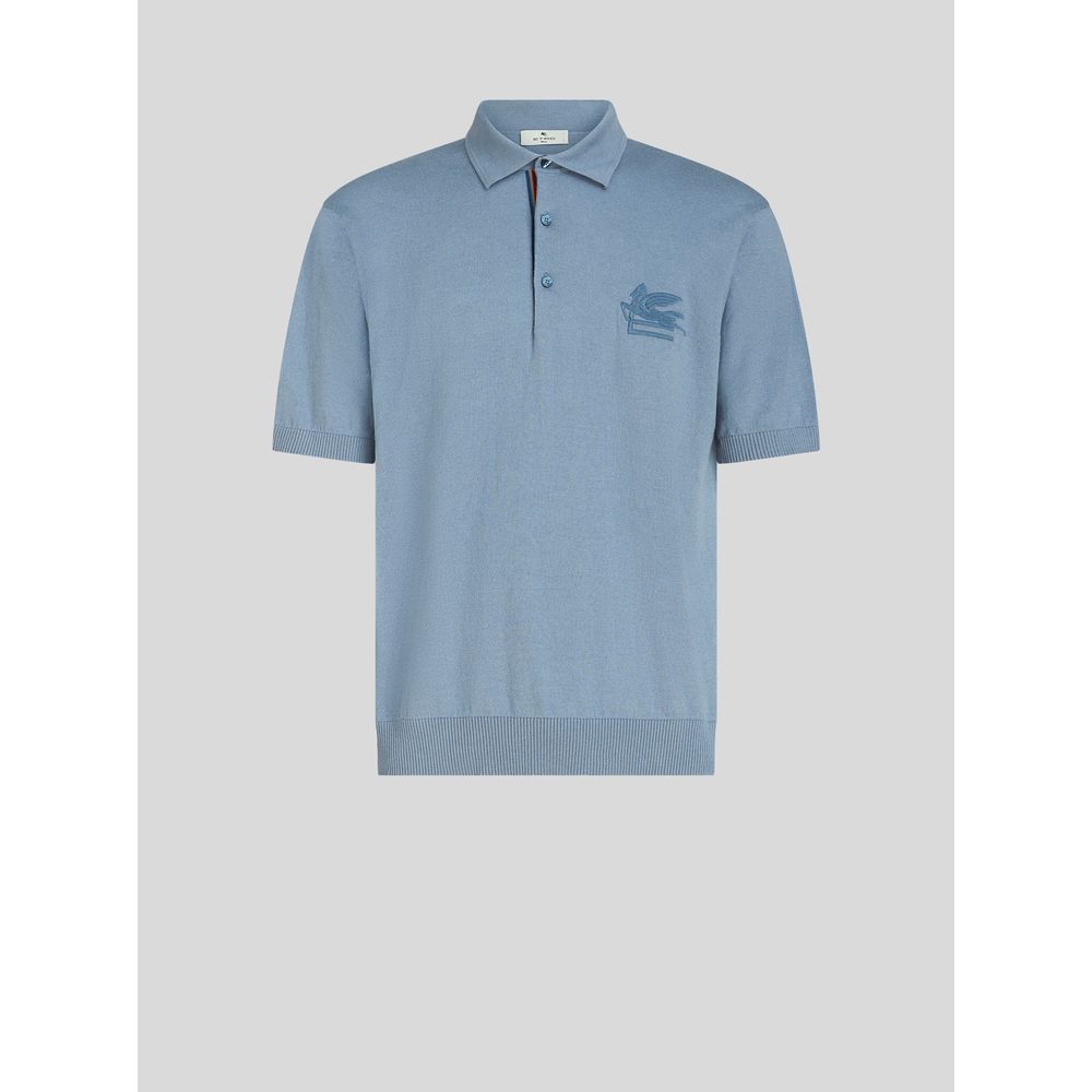 CASHMERE AND COTTON POLO SHIRT WITH LOGO 7826214813756