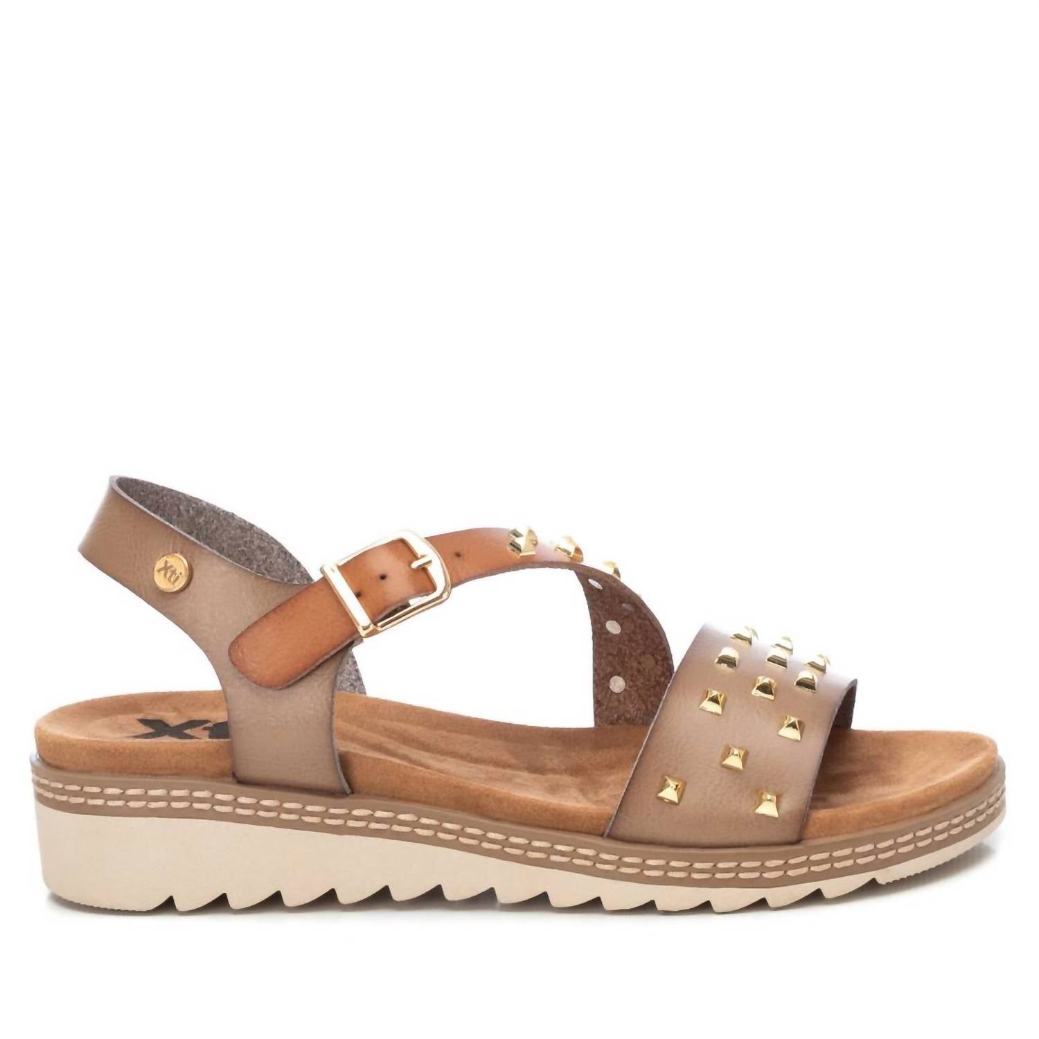 Women's Wedge Sandals In Light Brown