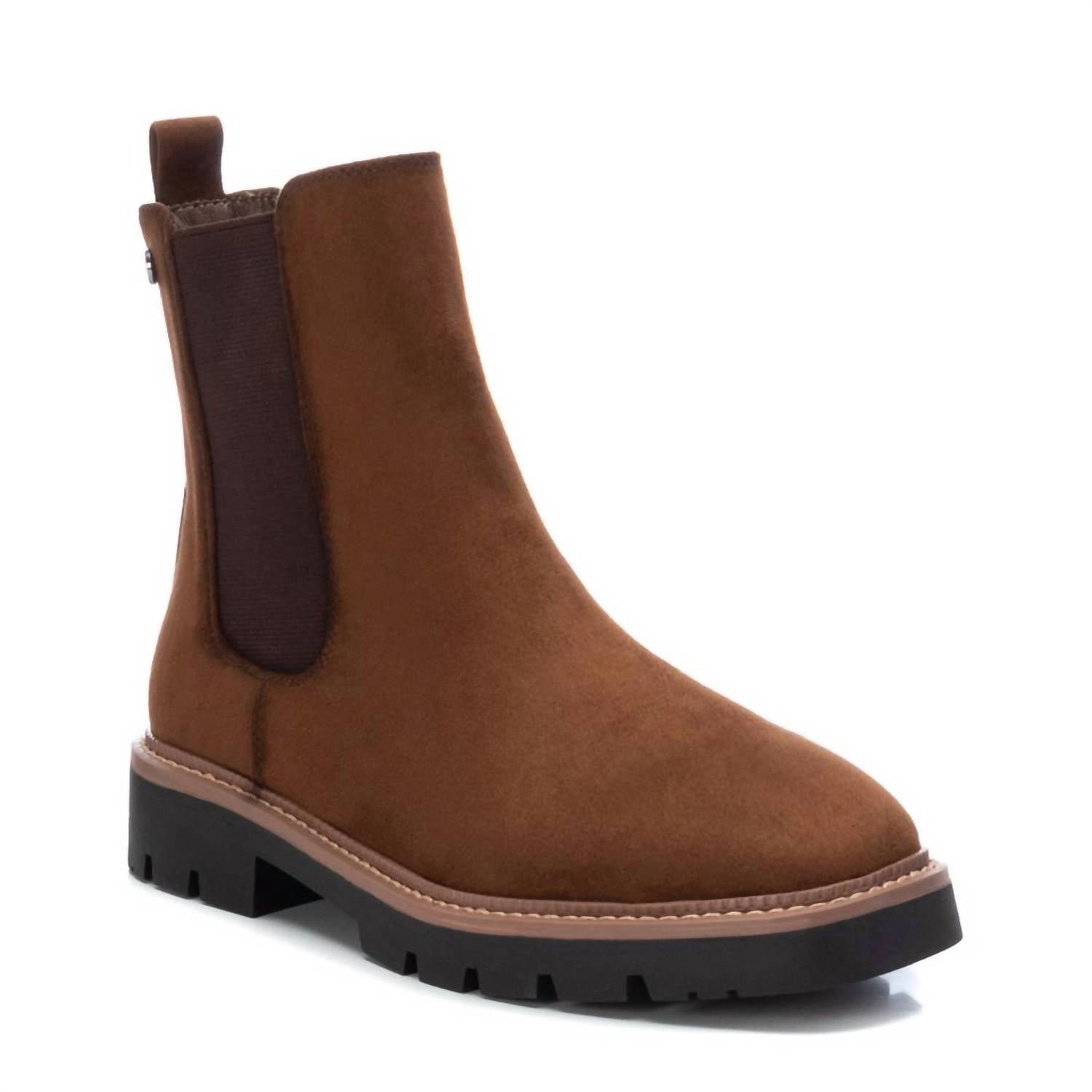 Women's Suede Ankle Booties In Brown