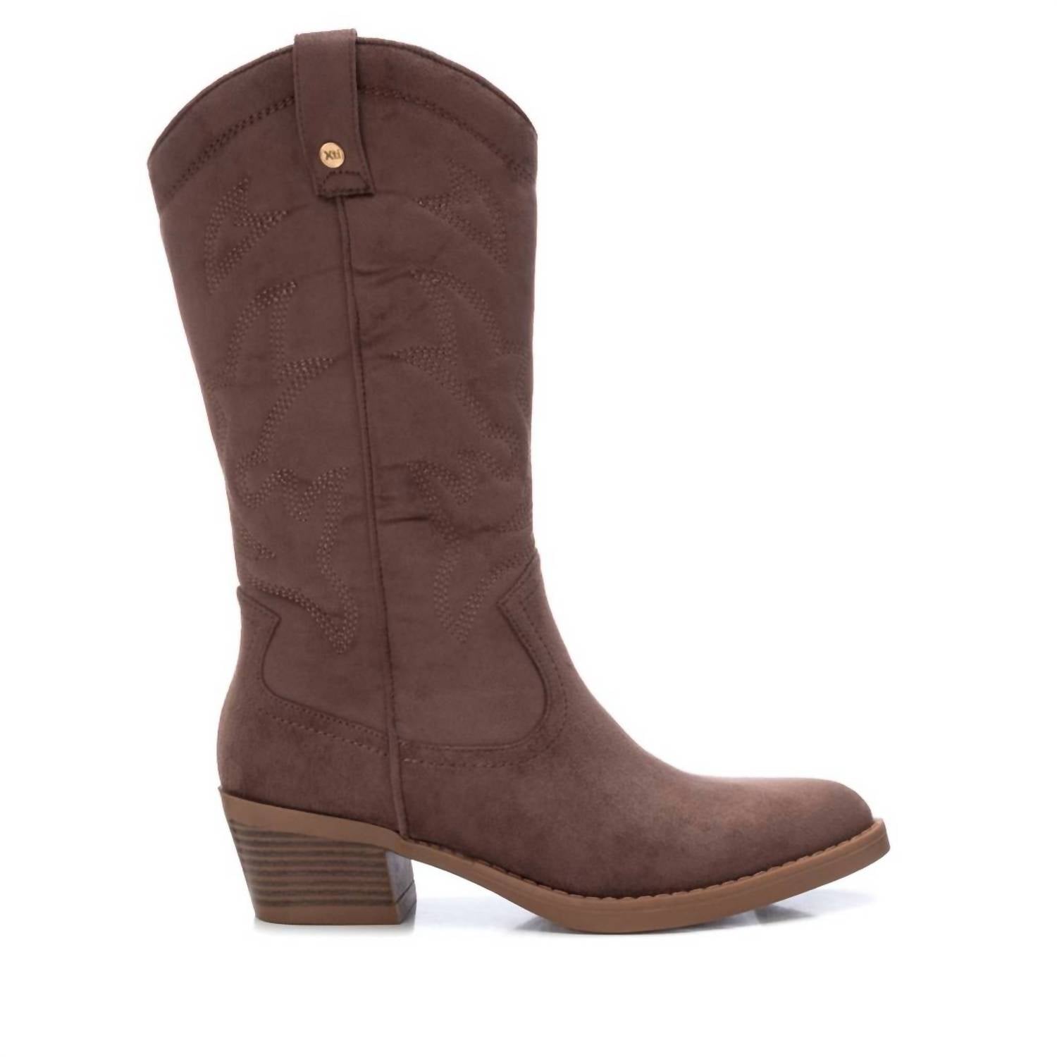 Women's Cowboy Boots In Taupe 7770400161852