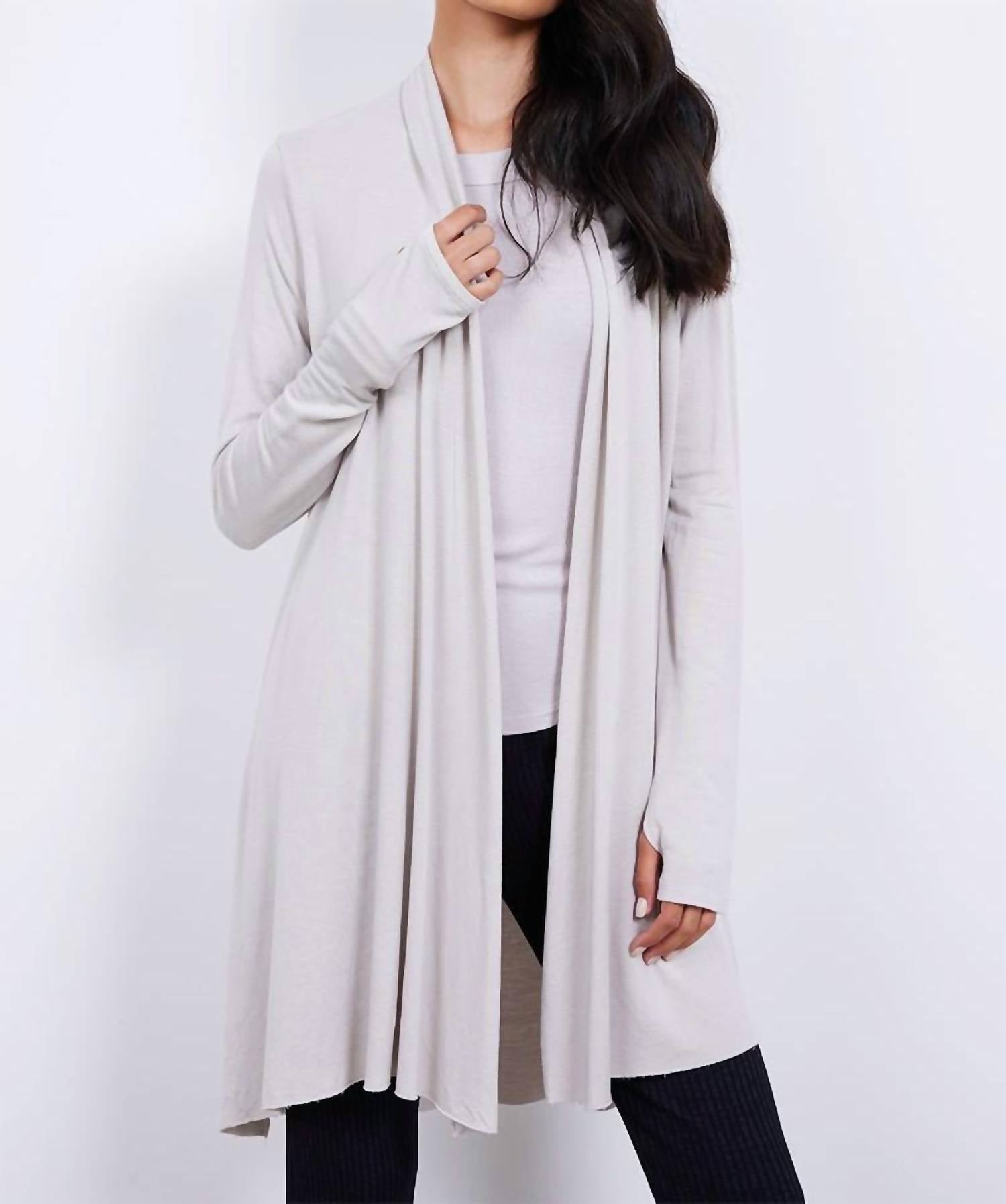 Iris Cardigan In Oyster 7271591673916