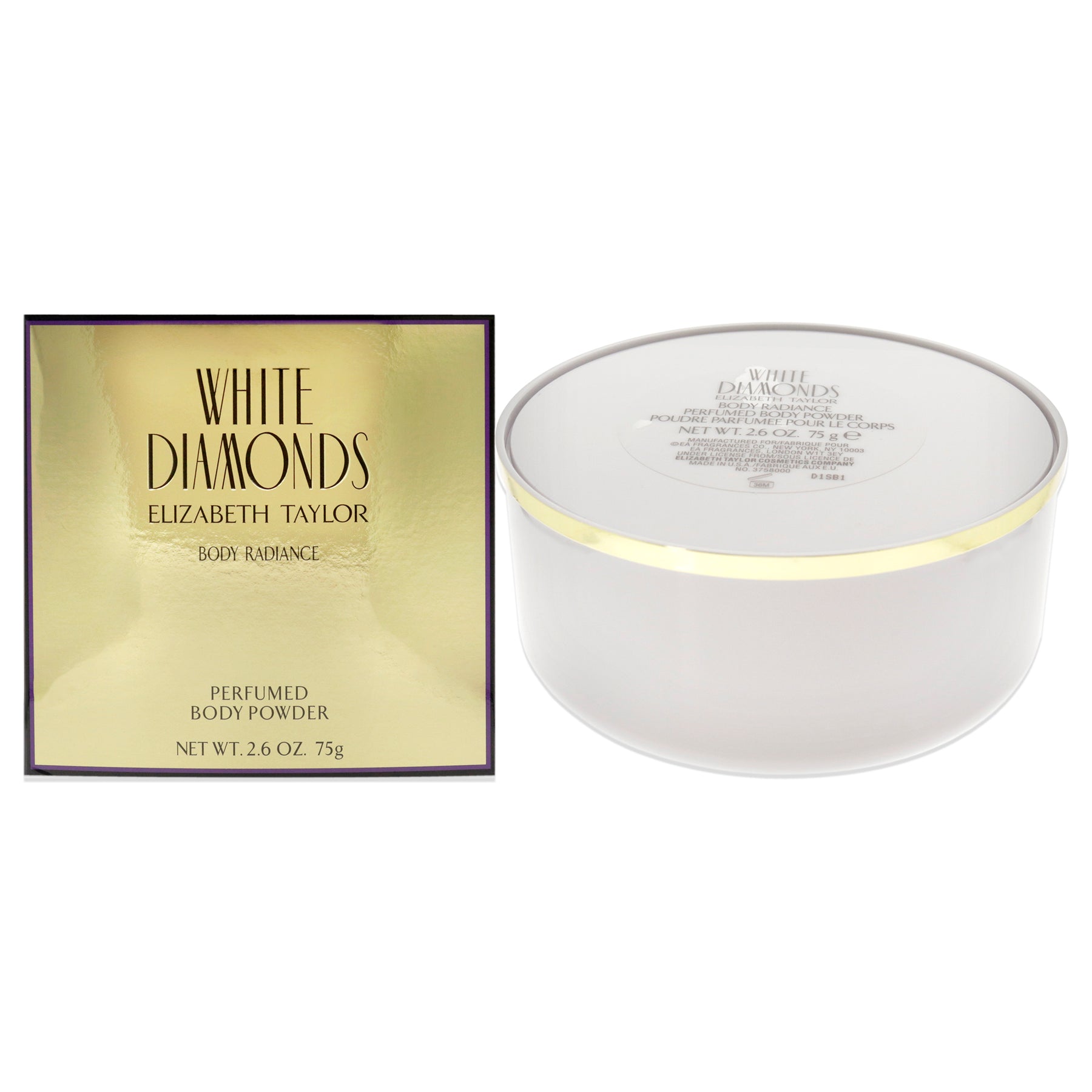 White Diamonds by Elizabeth Taylor for Women - 2.6 oz Perfumed Body Powder 7830750855228
