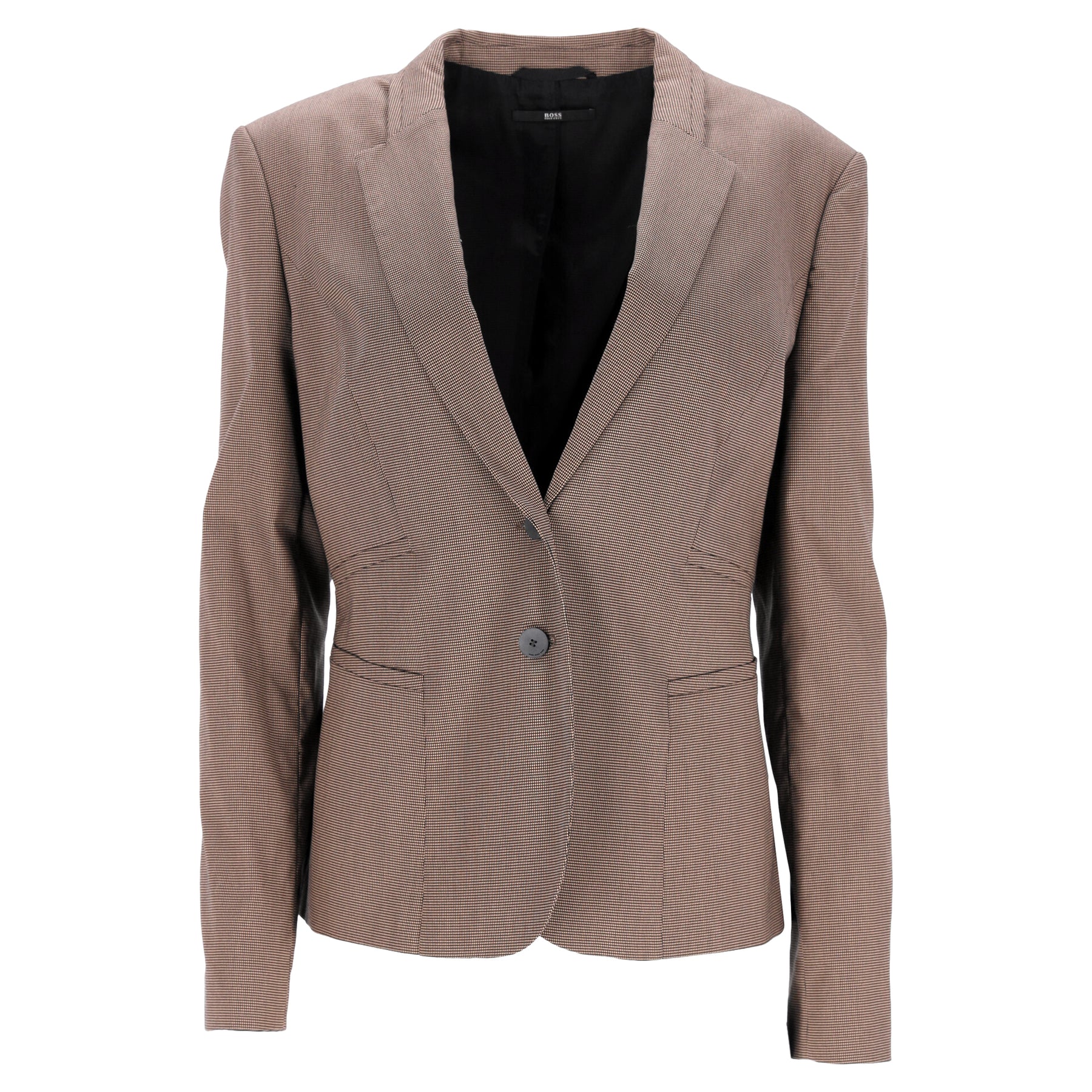 Boss Jirella Blazer in Brown Linen 7826367610940