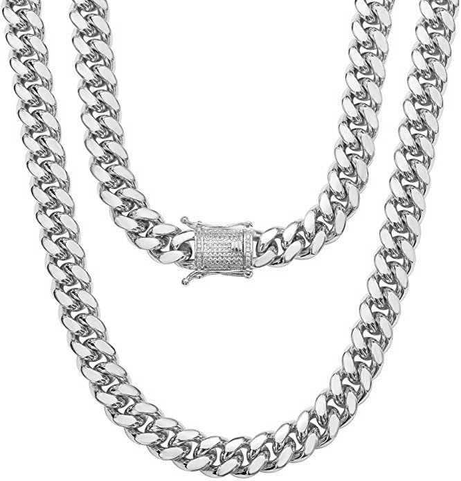 18k Gold Cable Cz Necklace 7262169464892