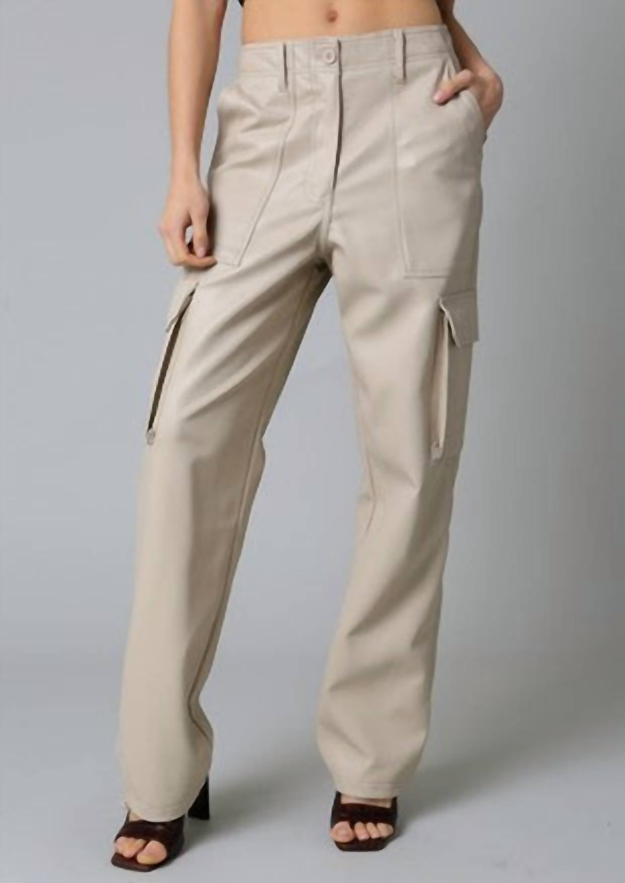 Women's Parachute Pants In Khaki 7268703797308