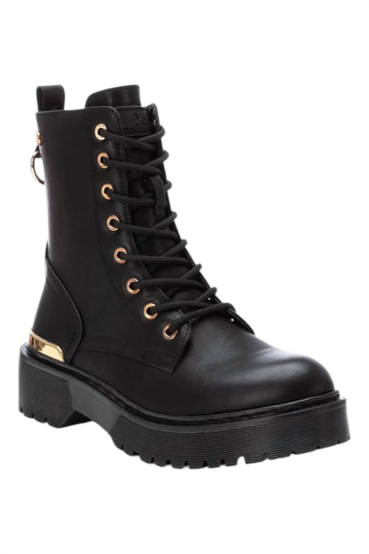 Women's Lace-Up Booties In Black