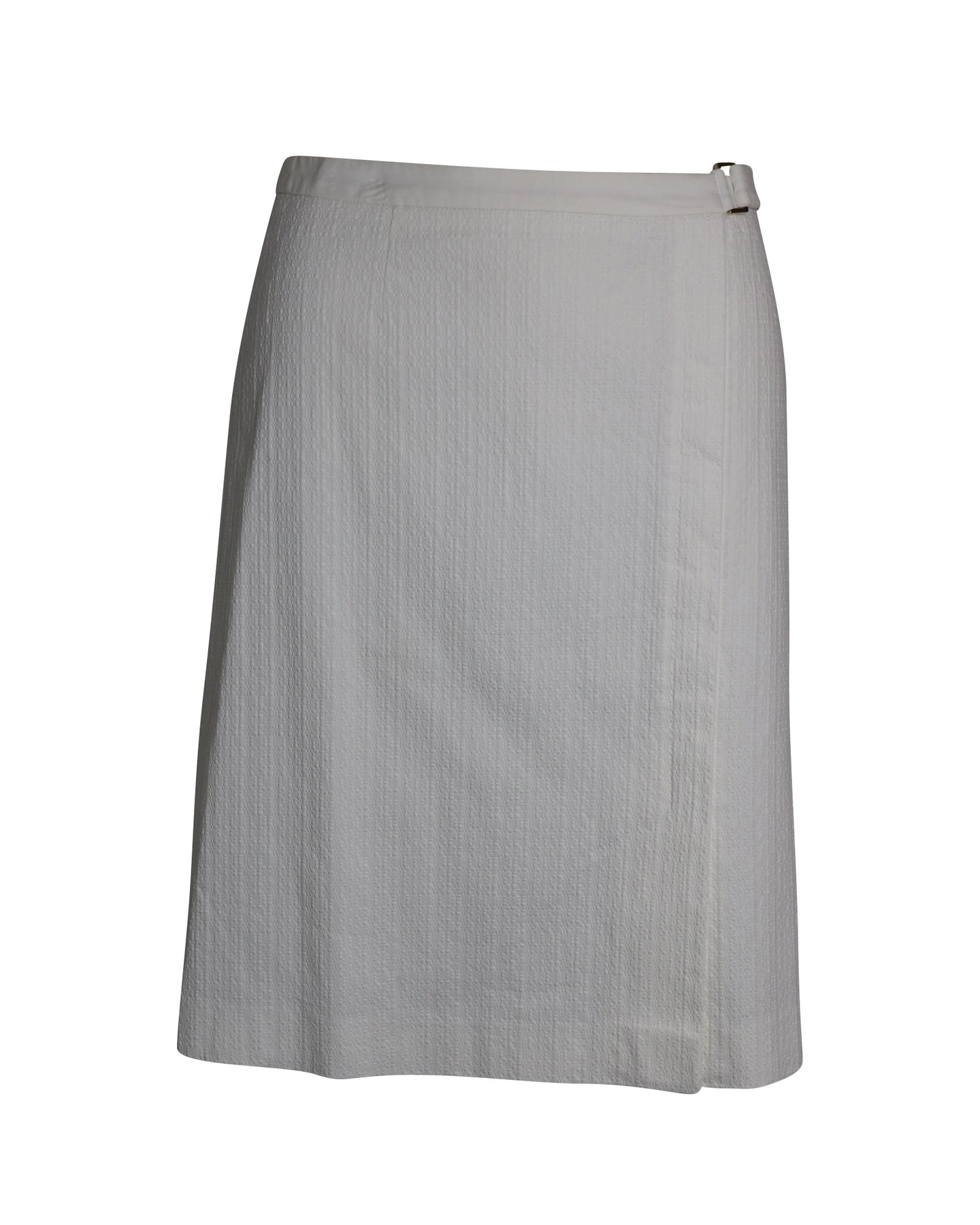 Boss A-Line Skirt in White Cotton 7802228899900