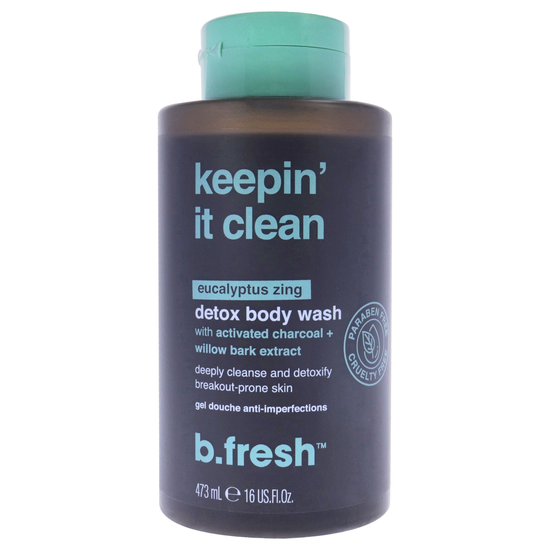 Keepin It Clean Detox Body Wash by B.Tan for Unisex - 16 oz Body Wash