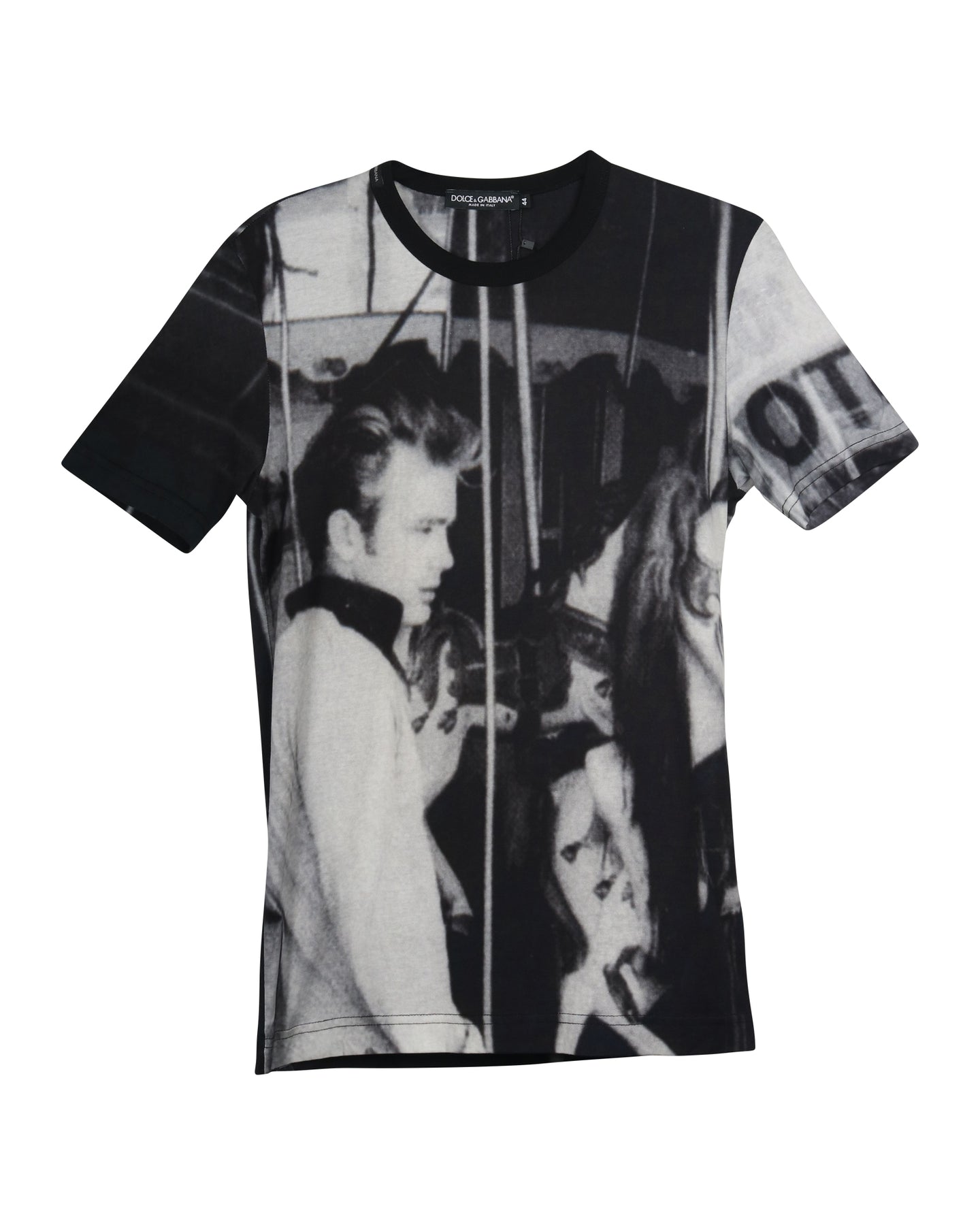 Dolce & Gabbana James Dean Graphic T-Shirt in Grey Cotton 7826370461756