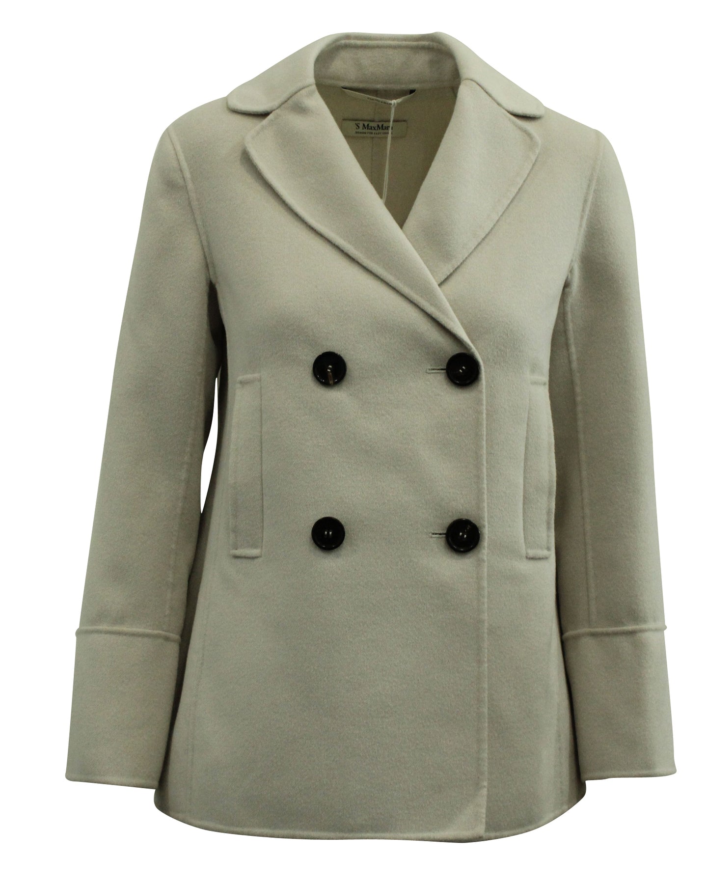 'S Max Mara Dea Jacket in White Wool 7826345459772