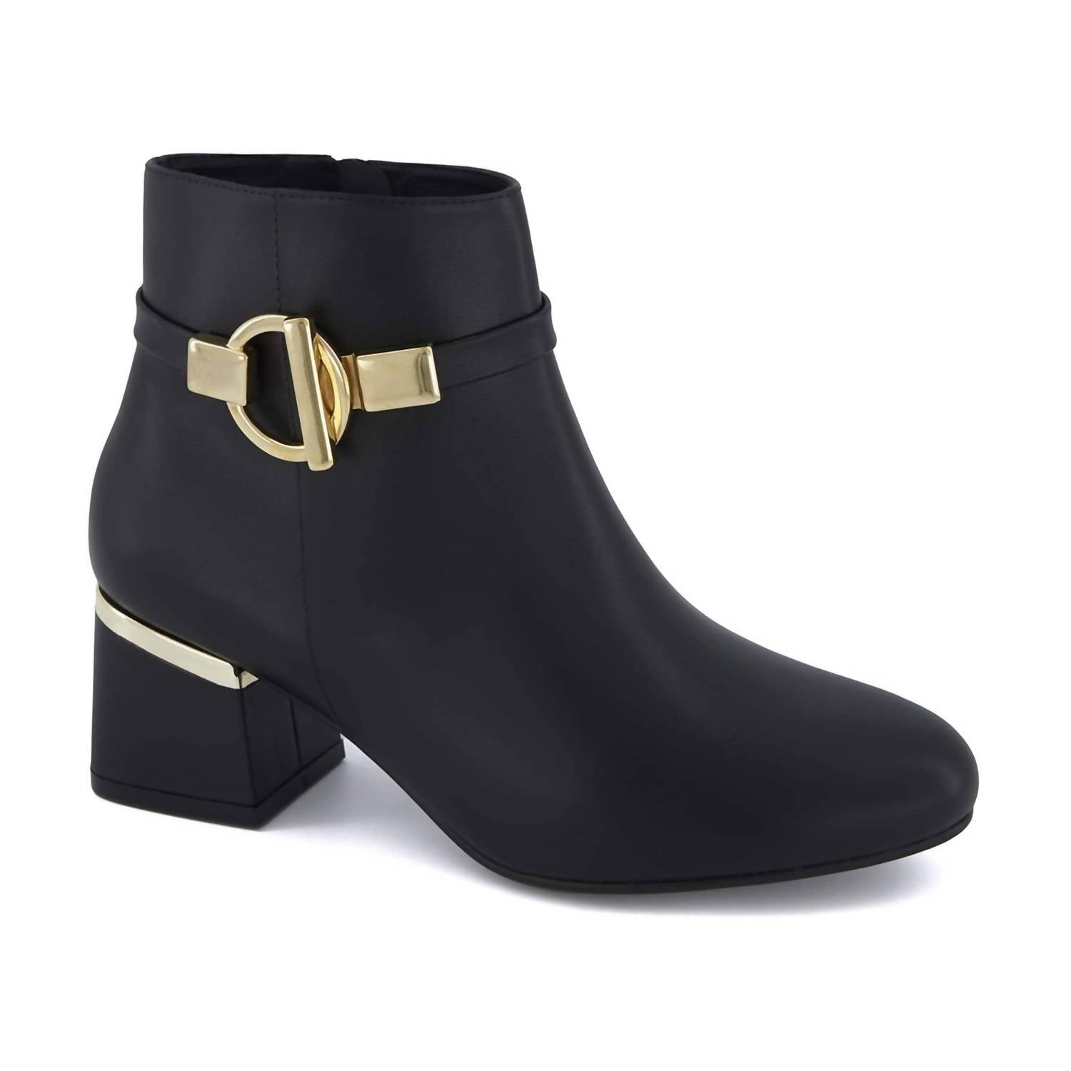 Women's Fashion Boots With Side Zipper In Black 7800758403132