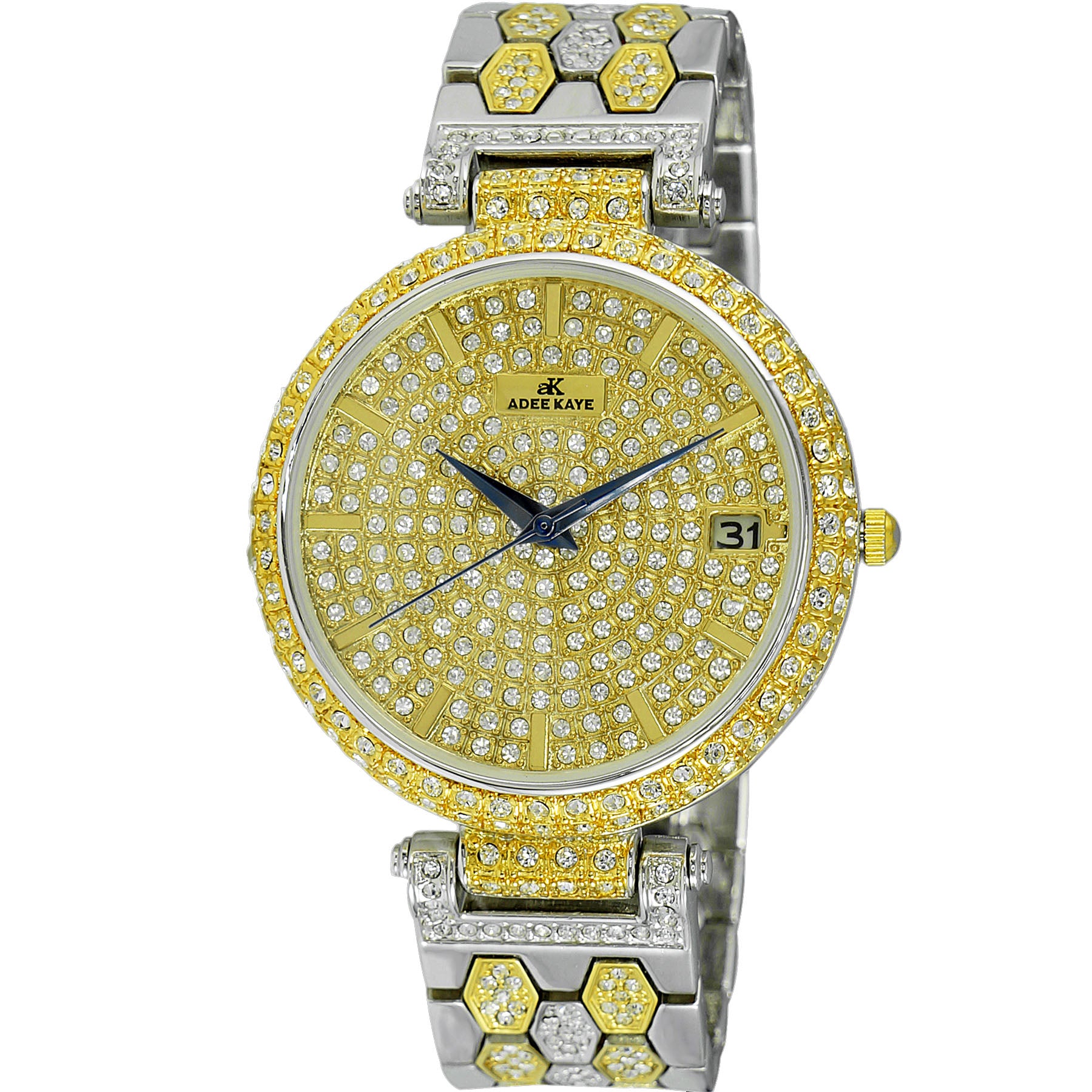 Adee Kaye Men's Finess-G1 Rose Gold Dial Watch