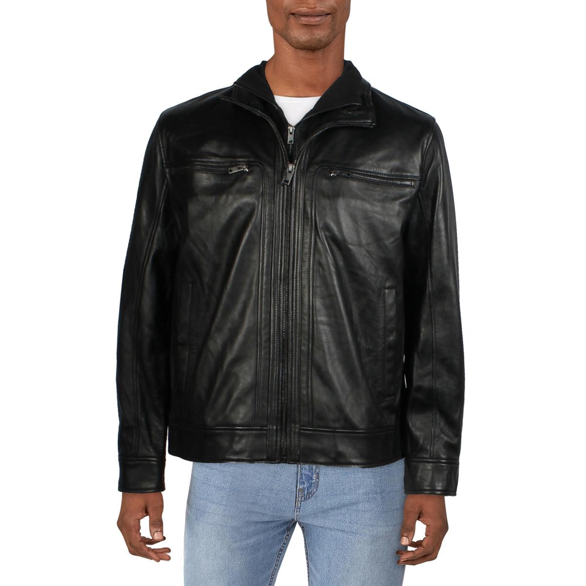 Winton Layered Leather Motorcycle Jacket