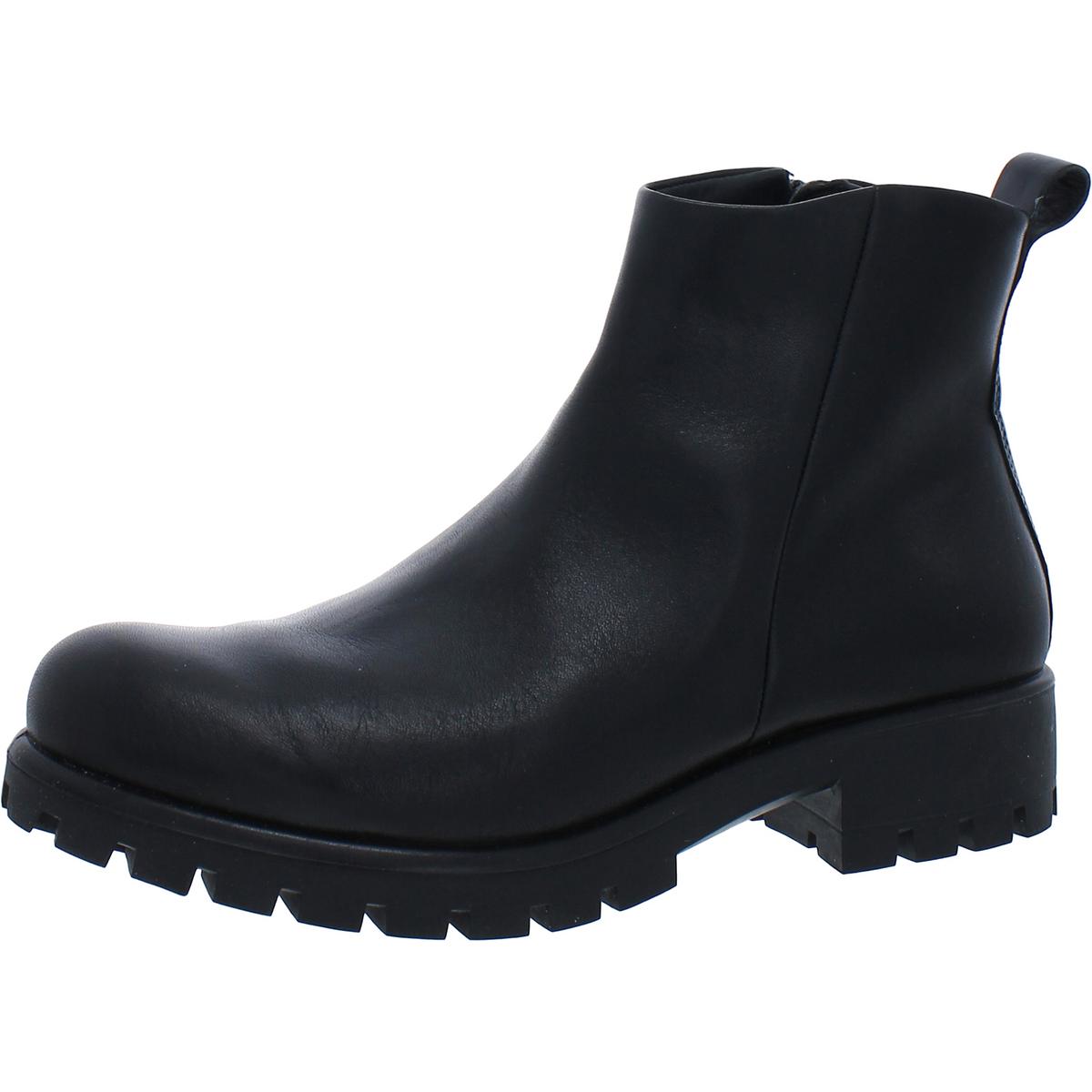 Modtray Leather Lugged Sole Booties