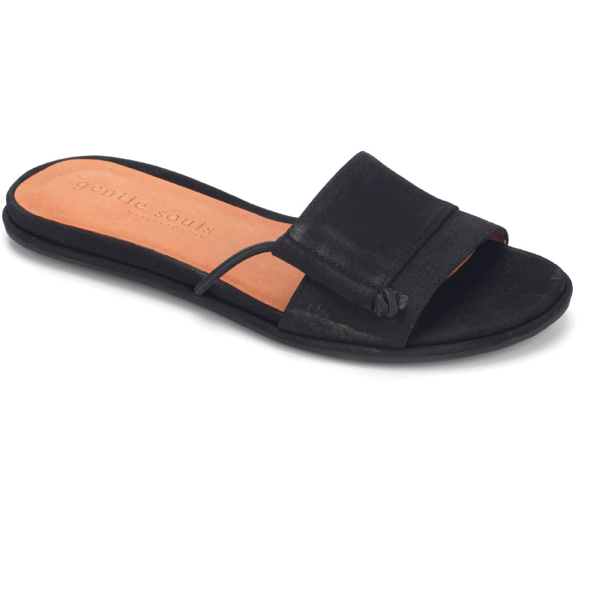 Lark Leather Slip On Slide Sandals