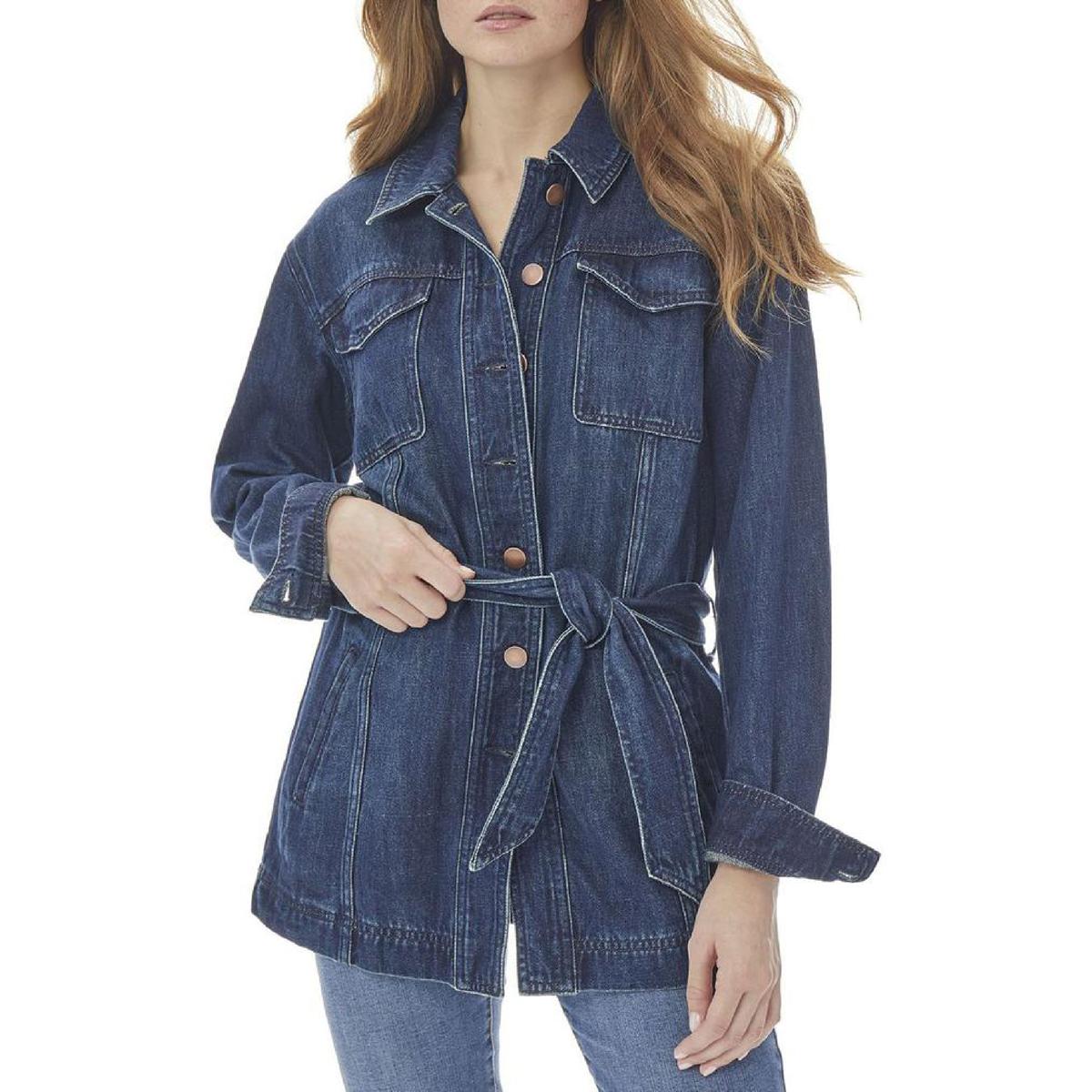 West Point Long Dark Wash Denim Jacket