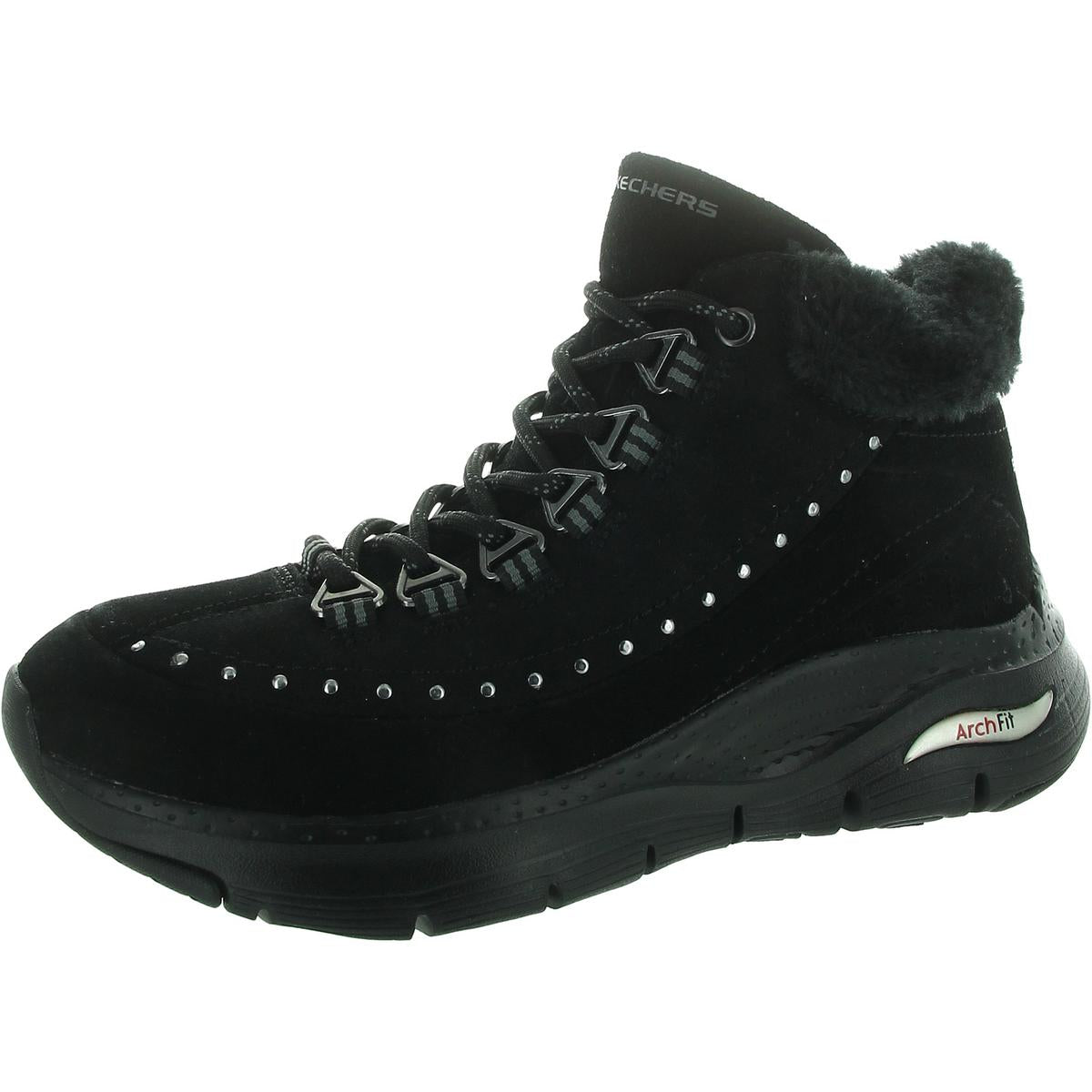 Arch Fit-Goodnight Studded Suede Winter & Snow Boots