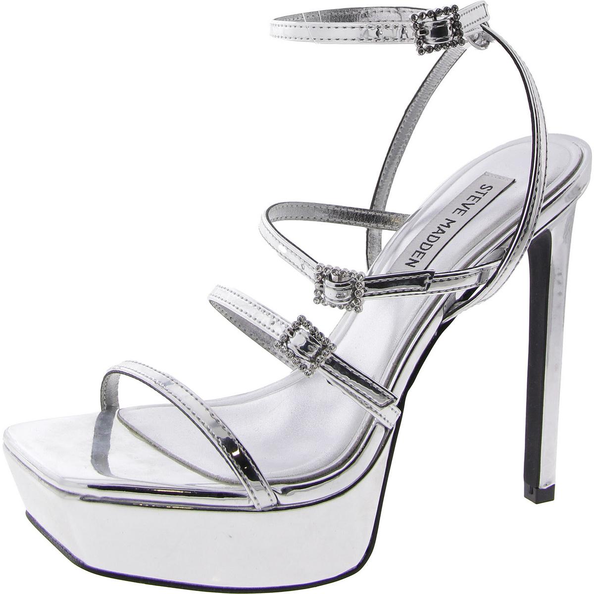 Slay Faux Leather Strappy Platform Sandals