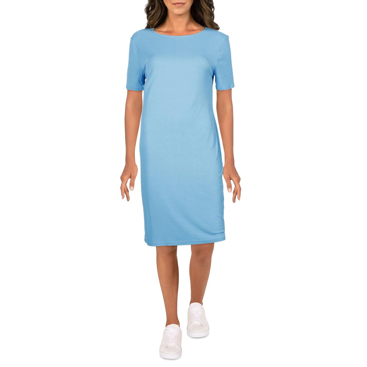 Ombre Ribbed T-Shirt Dress