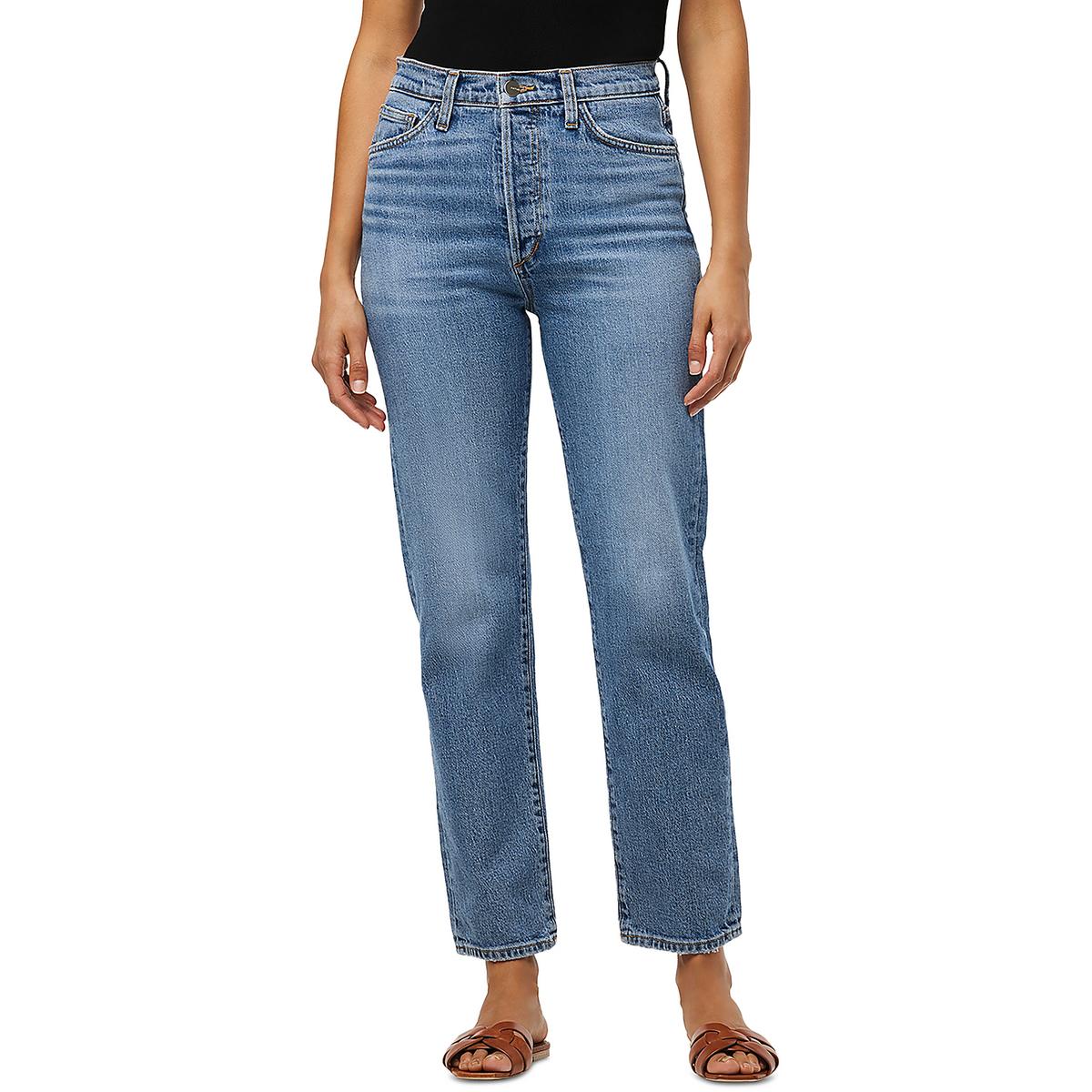The Honor High Rise Denim Straight Leg Jeans